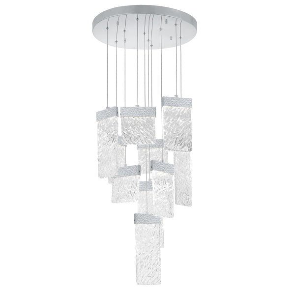 Carolina Integrated LED 20in Pewter Chandelier