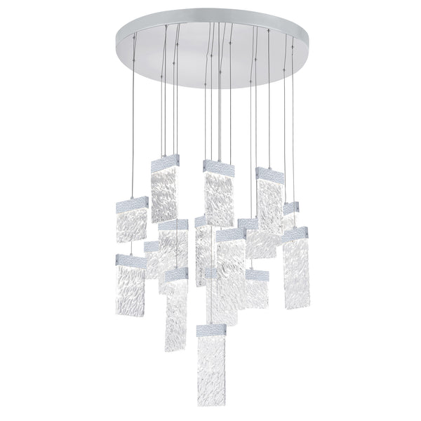 Carolina Integrated LED 32in Pewter Chandelier