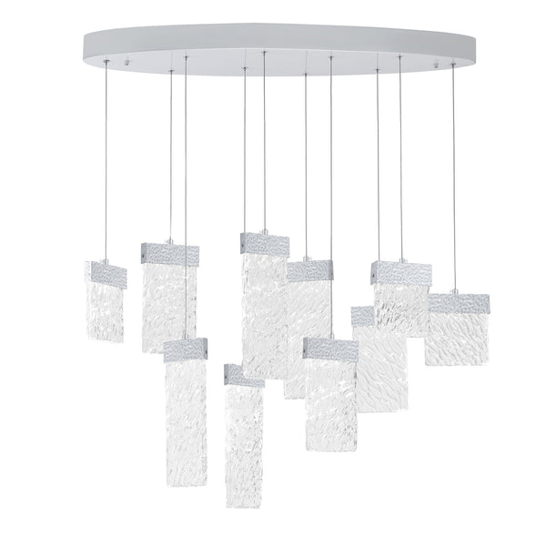 Carolina Integrated LED 40in Pewter Chandelier