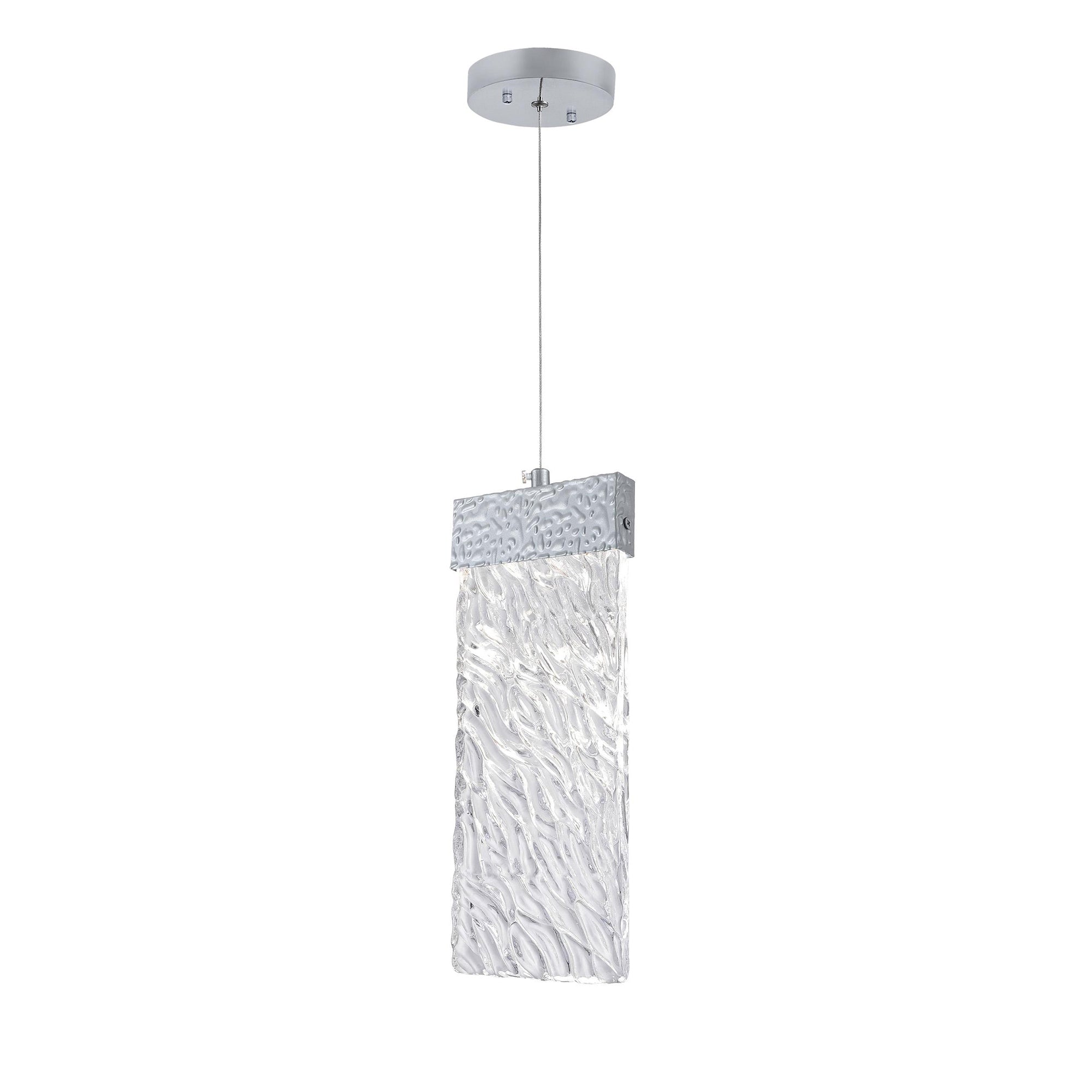 Carolina Integrated LED 5in Pewter Pendant