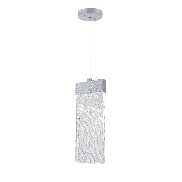 Carolina Integrated LED 5in Pewter Pendant