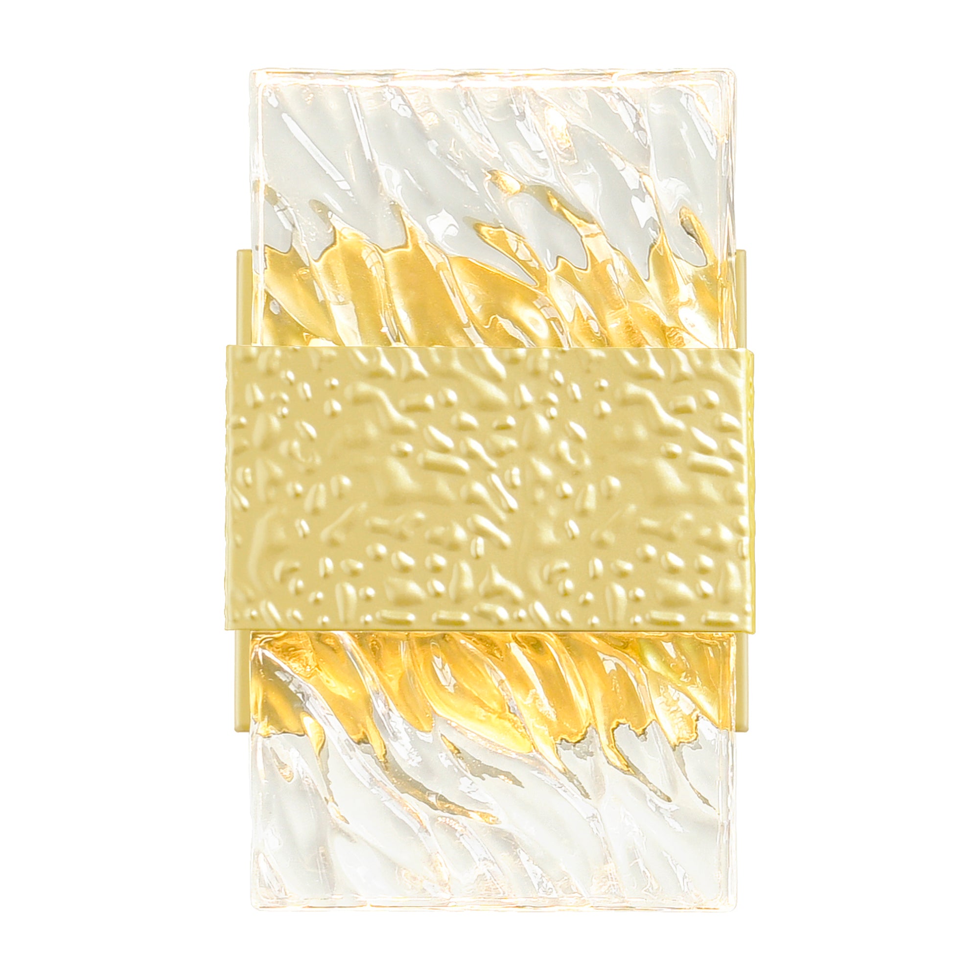 Carolina Integrated LED 5in Gold Leaf Wall Sconce