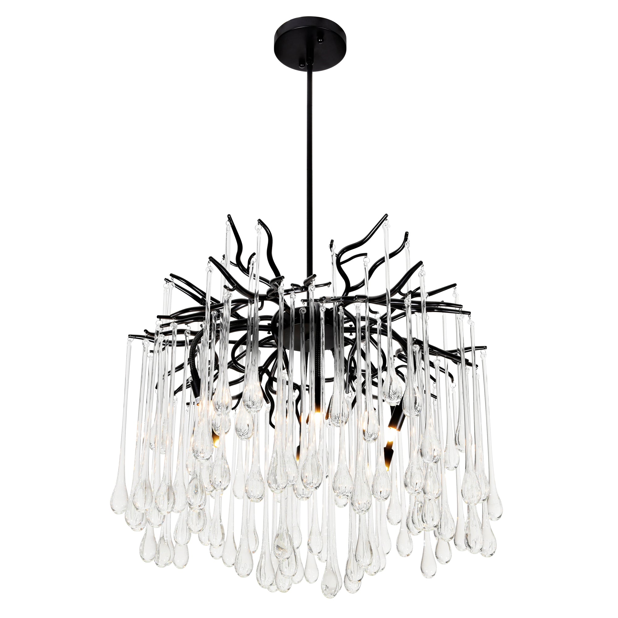 Anita 6 Light Black Chandelier