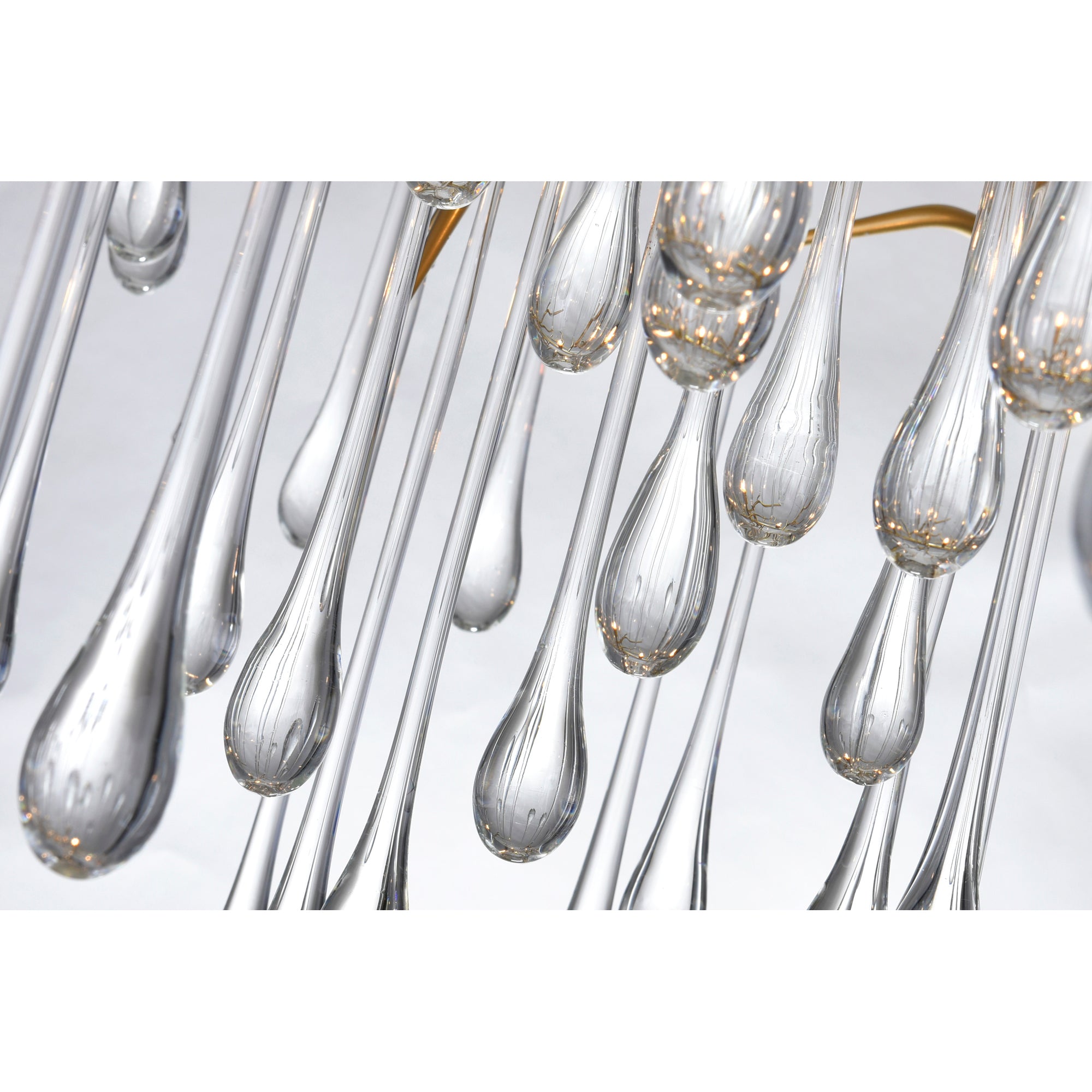 Anita 12 Light Gold Leaf Chandelier