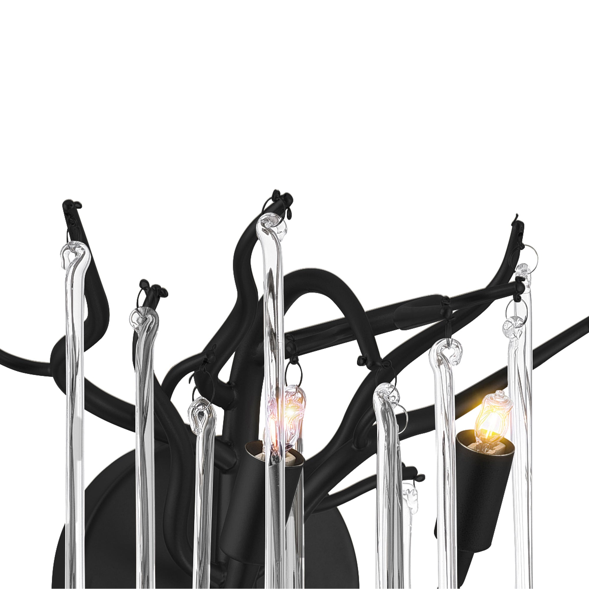 Anita 2 Light Black Wall Sconce