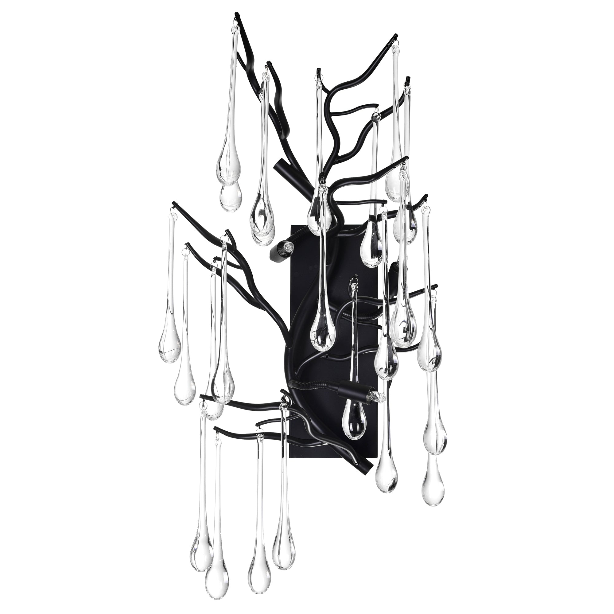 Anita 3 Light Black Wall Sconce