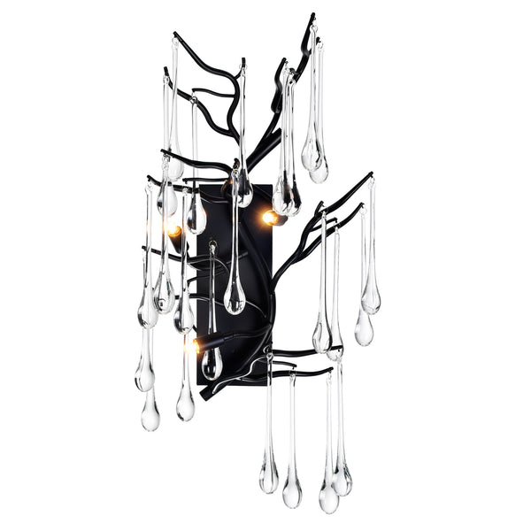 Anita 3 Light Black Wall Sconce