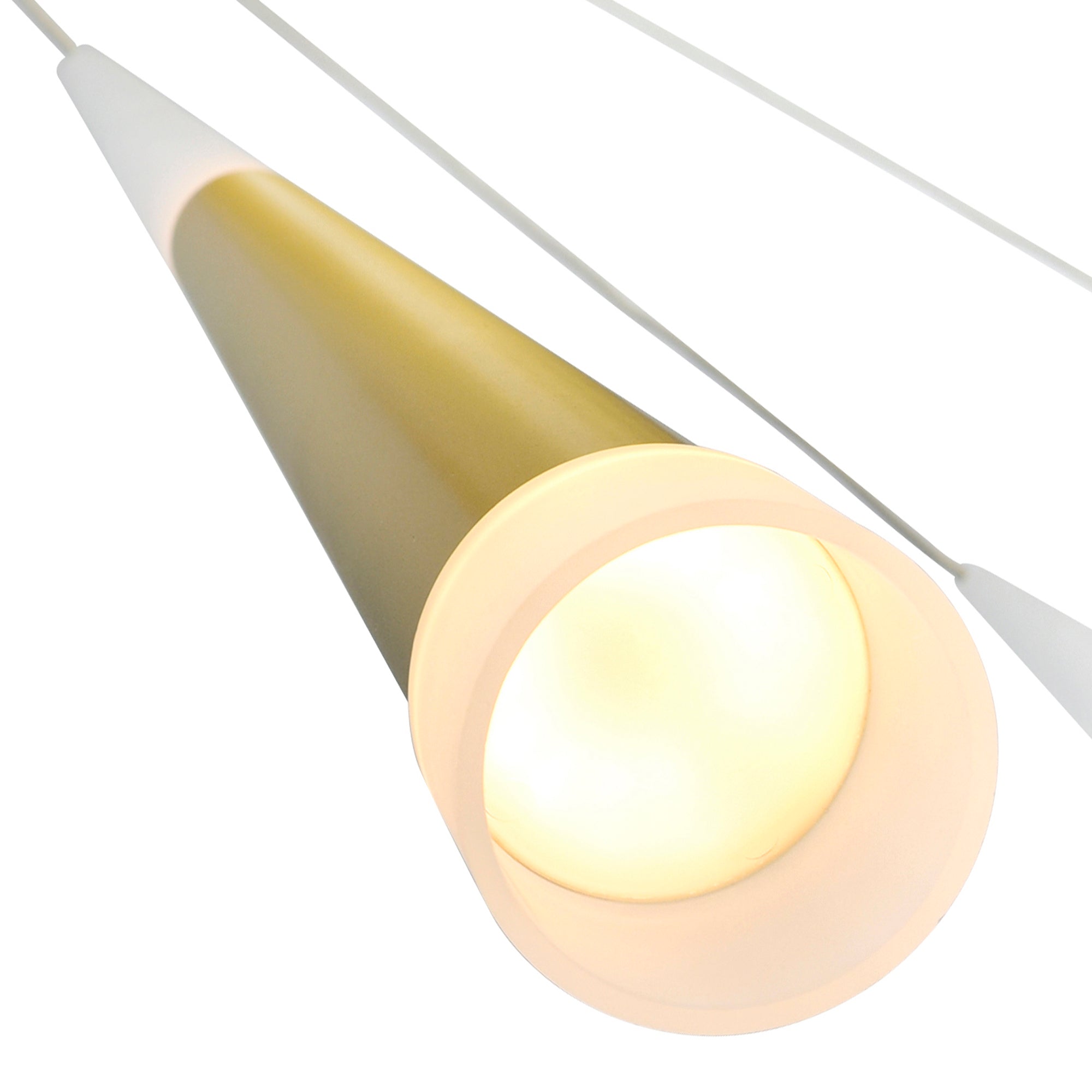 Andes LED Multi Light Pendant With Satin Gold Finish