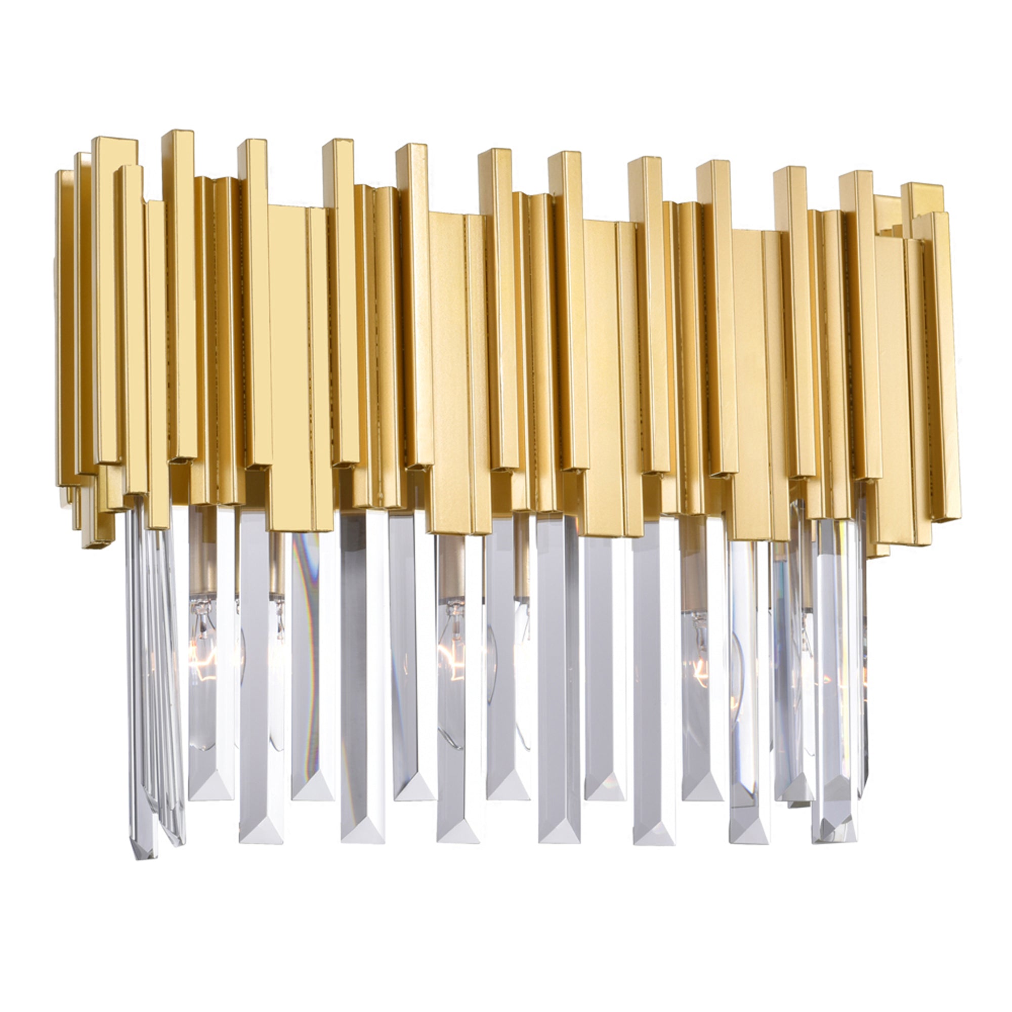 Deco 3 Light Medallion Gold Vanity Light