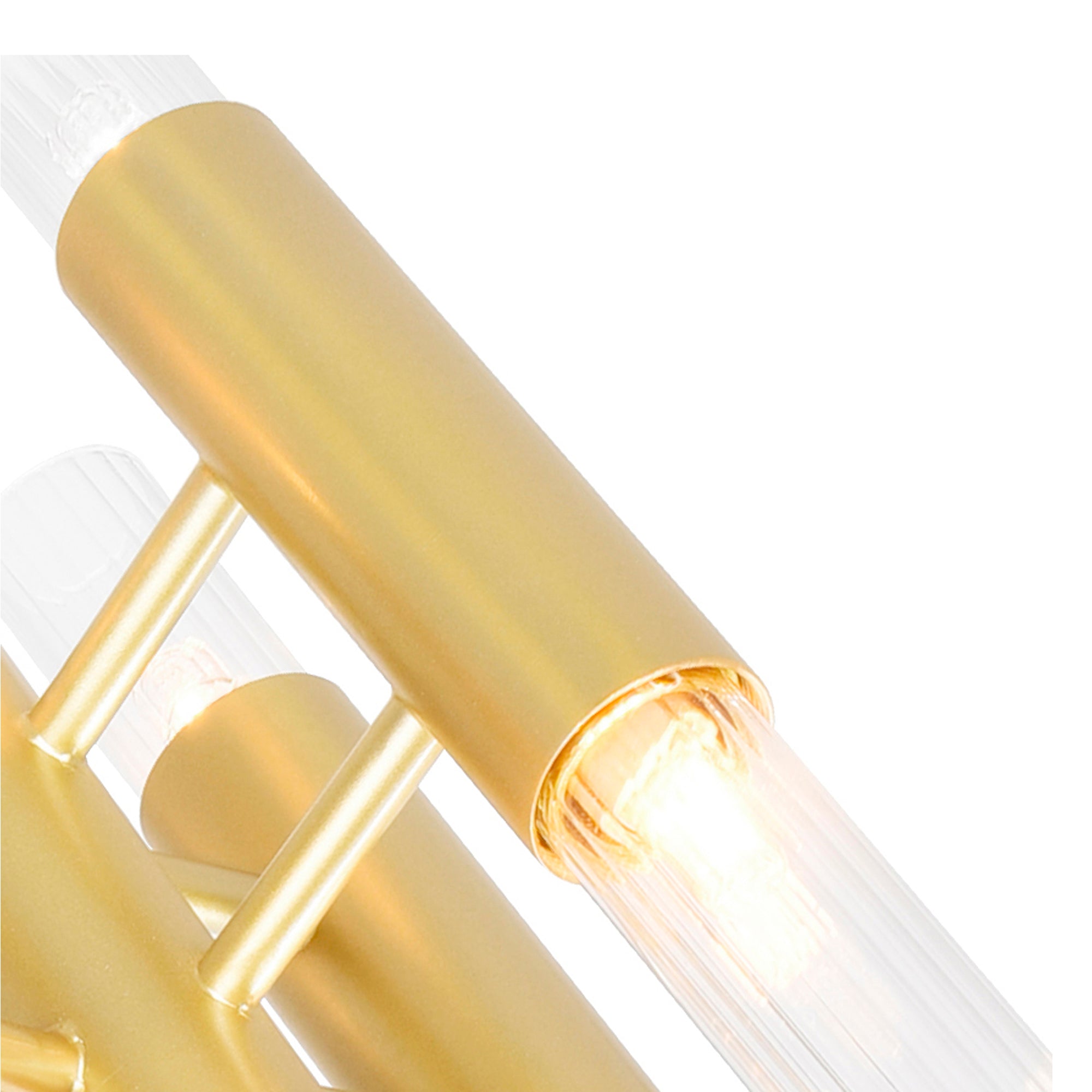 Orgue 6 Light 5in Satin Gold Sconce