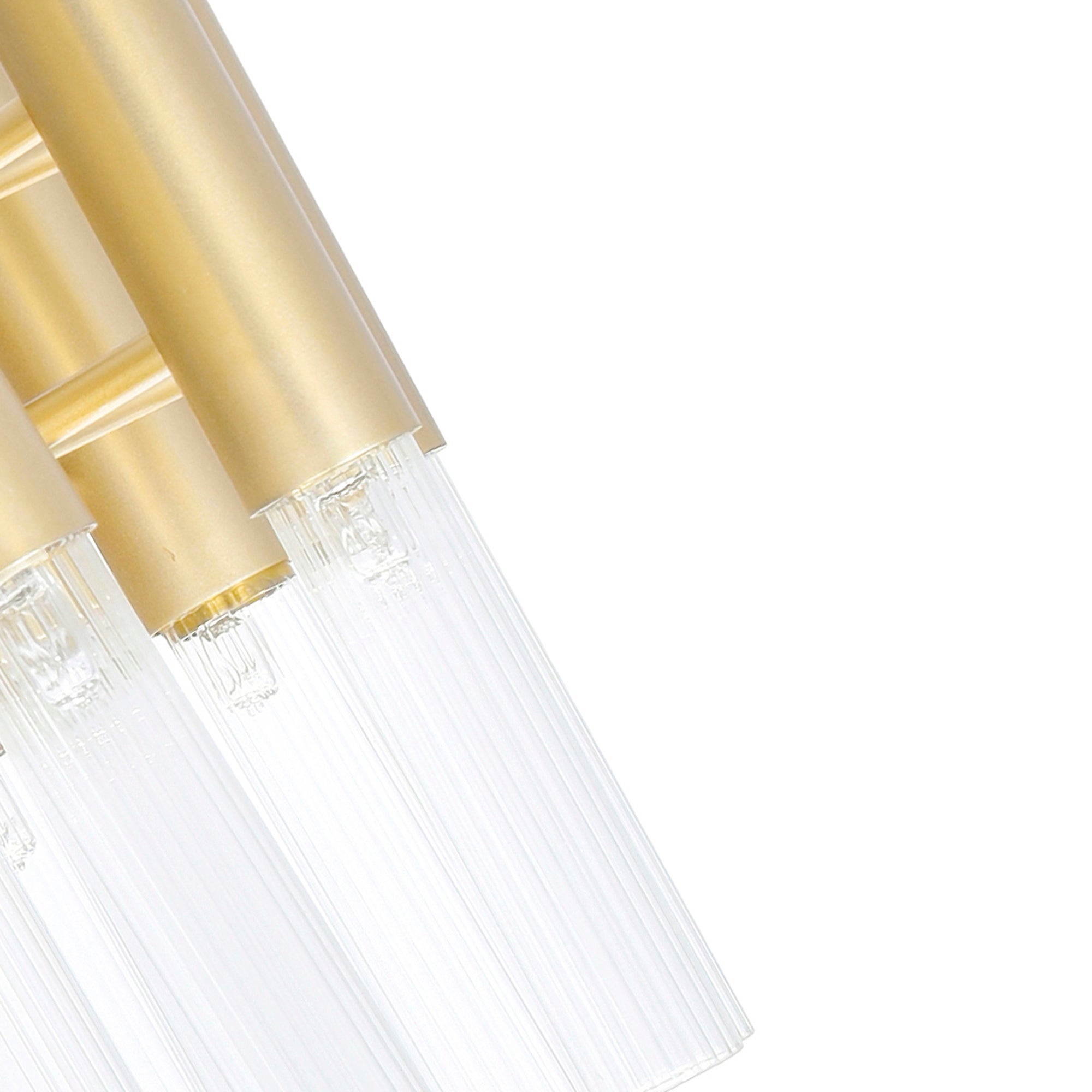 Orgue 6 Light 5in Satin Gold Sconce