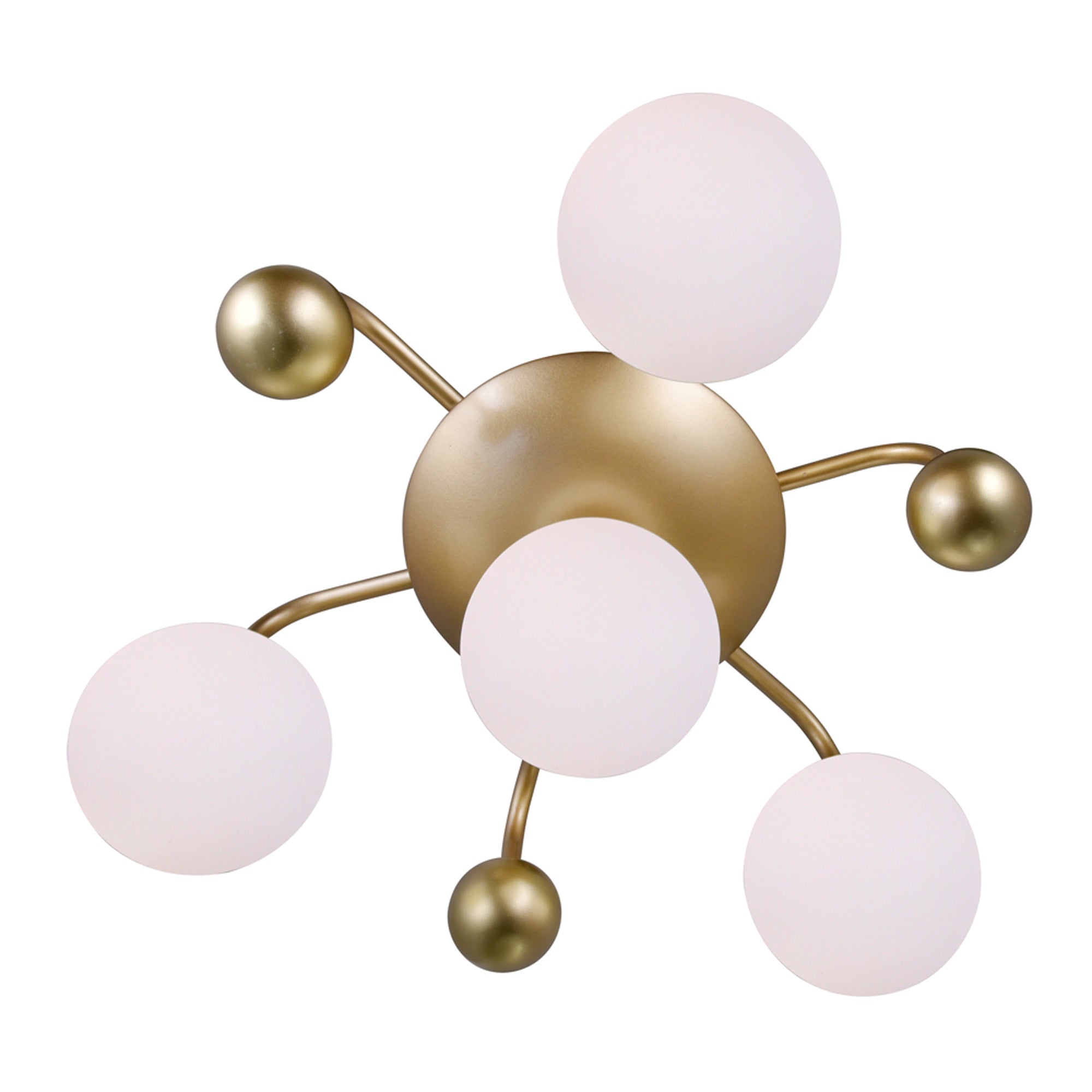 Element 4 Light 16in Sun Gold Flush Mount