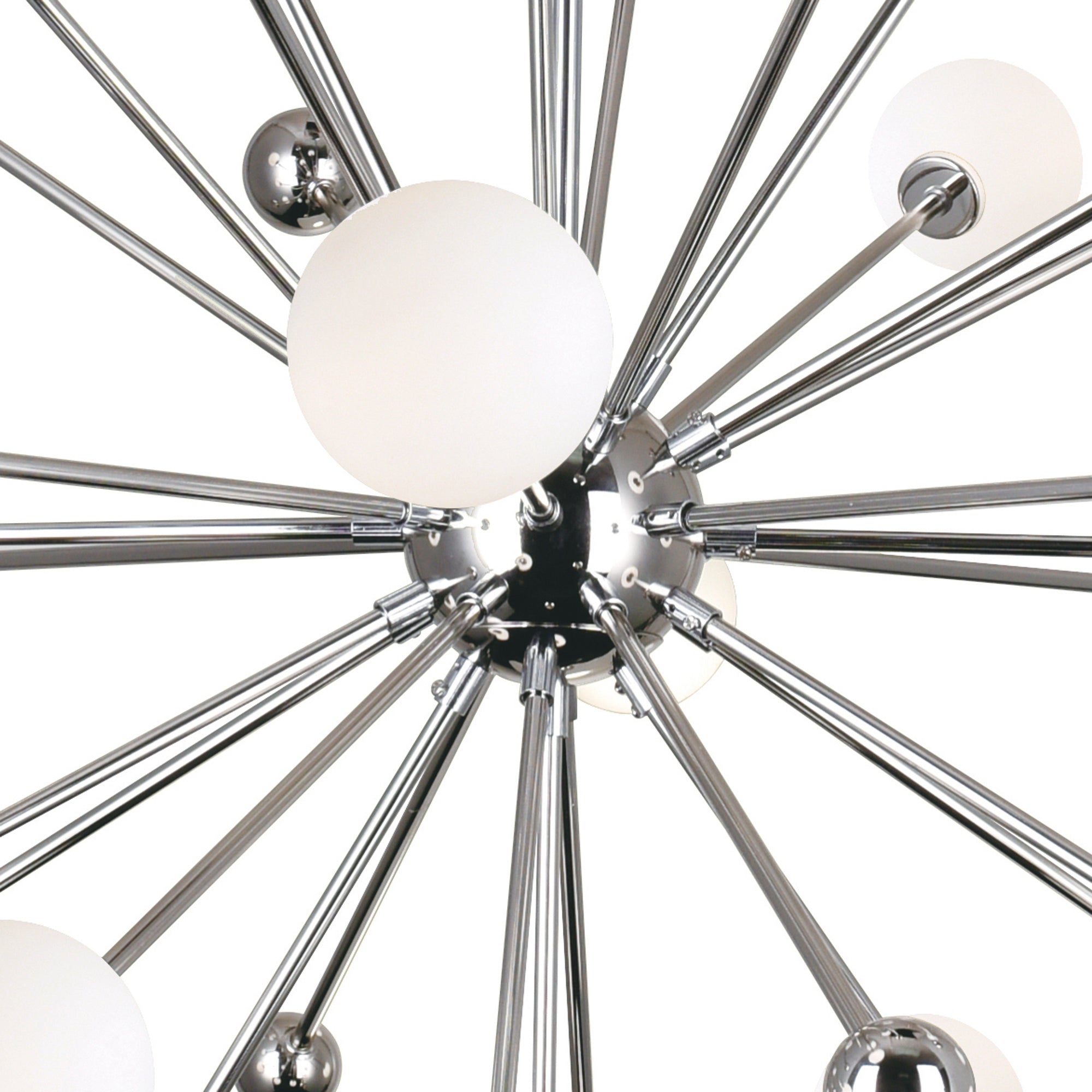 Element 17 Light Chandelier With Polished Nickel Finish