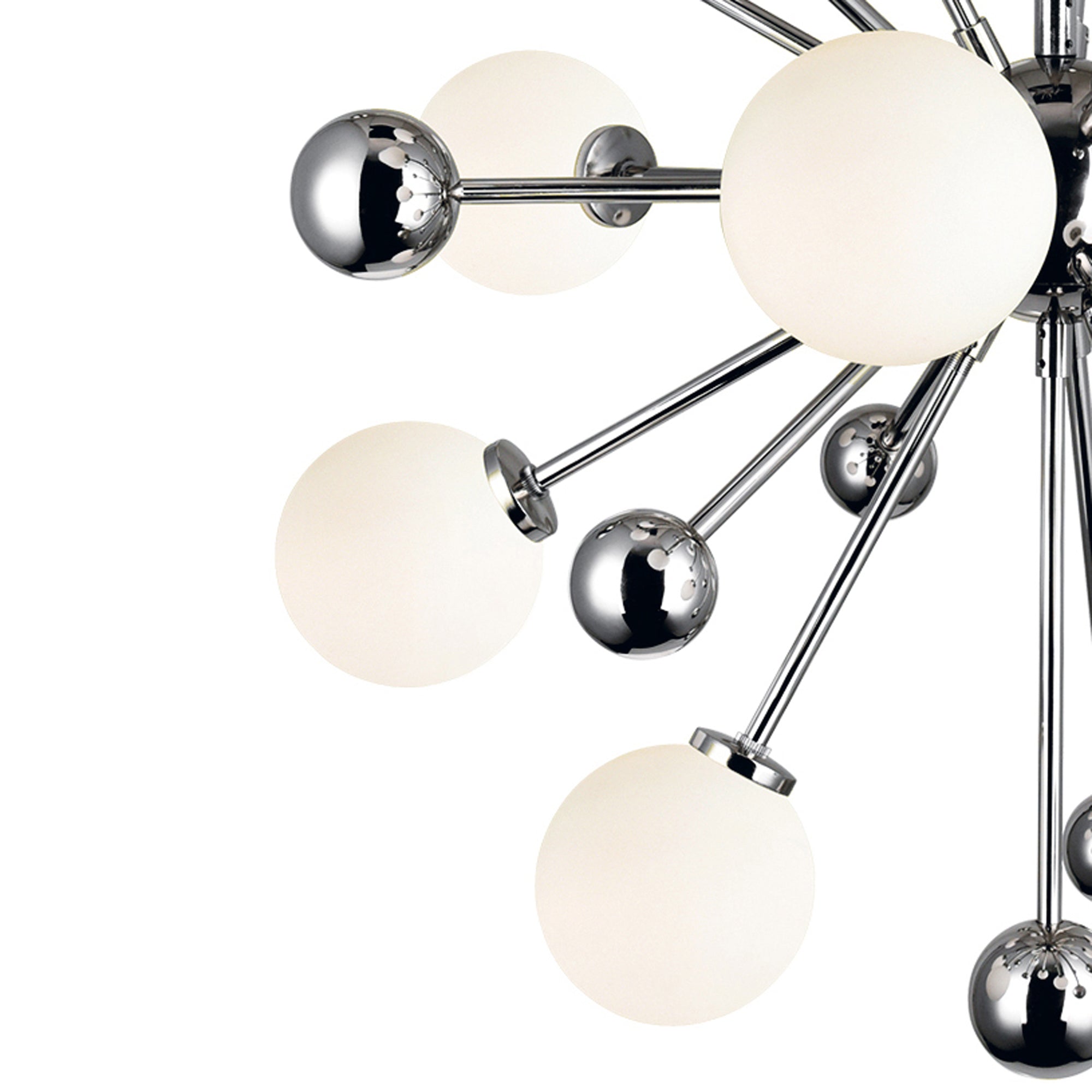 Element 17 Light Chandelier With Polished Nickel Finish