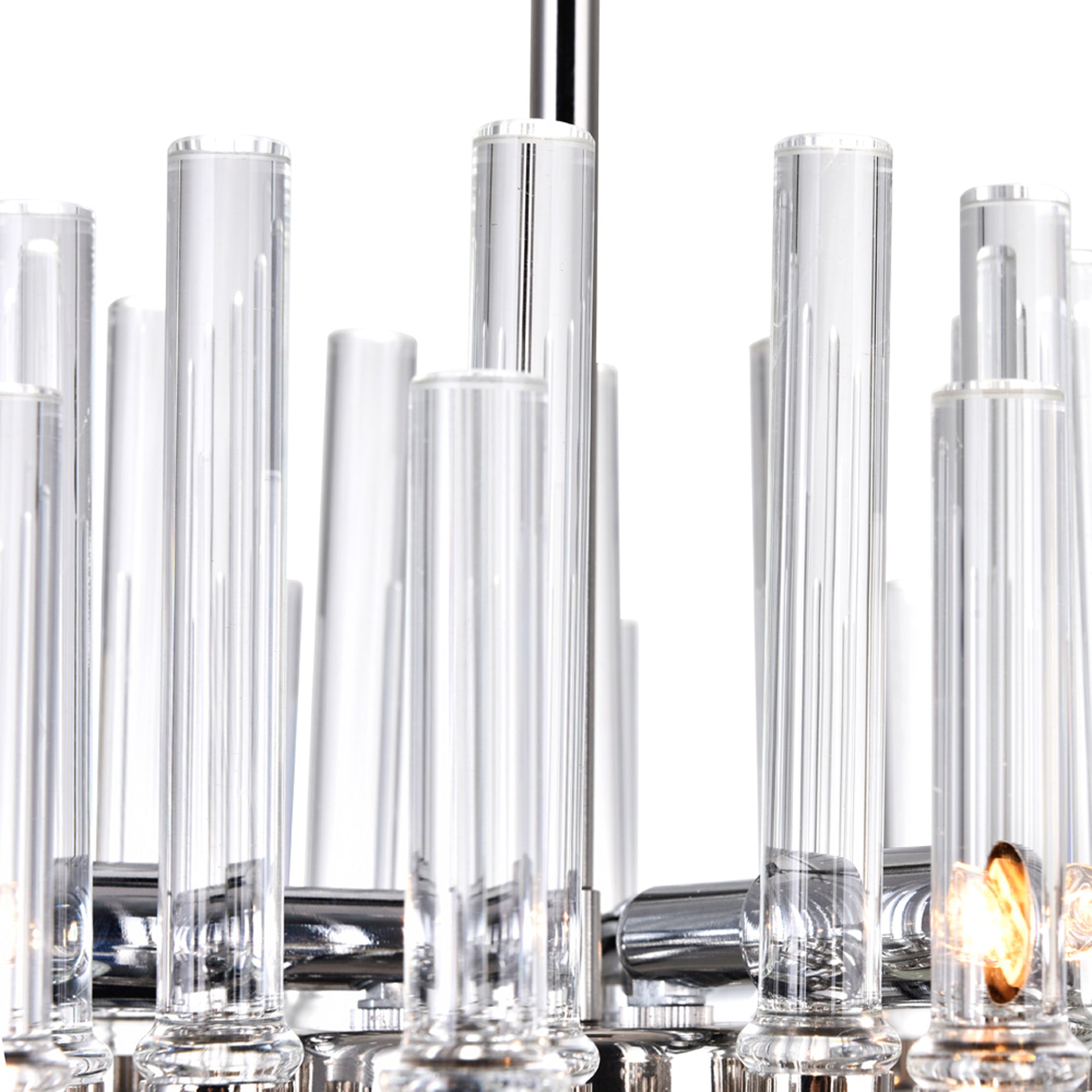 Miroir 6 Light 10in Polished Nickel Mini Chandelier