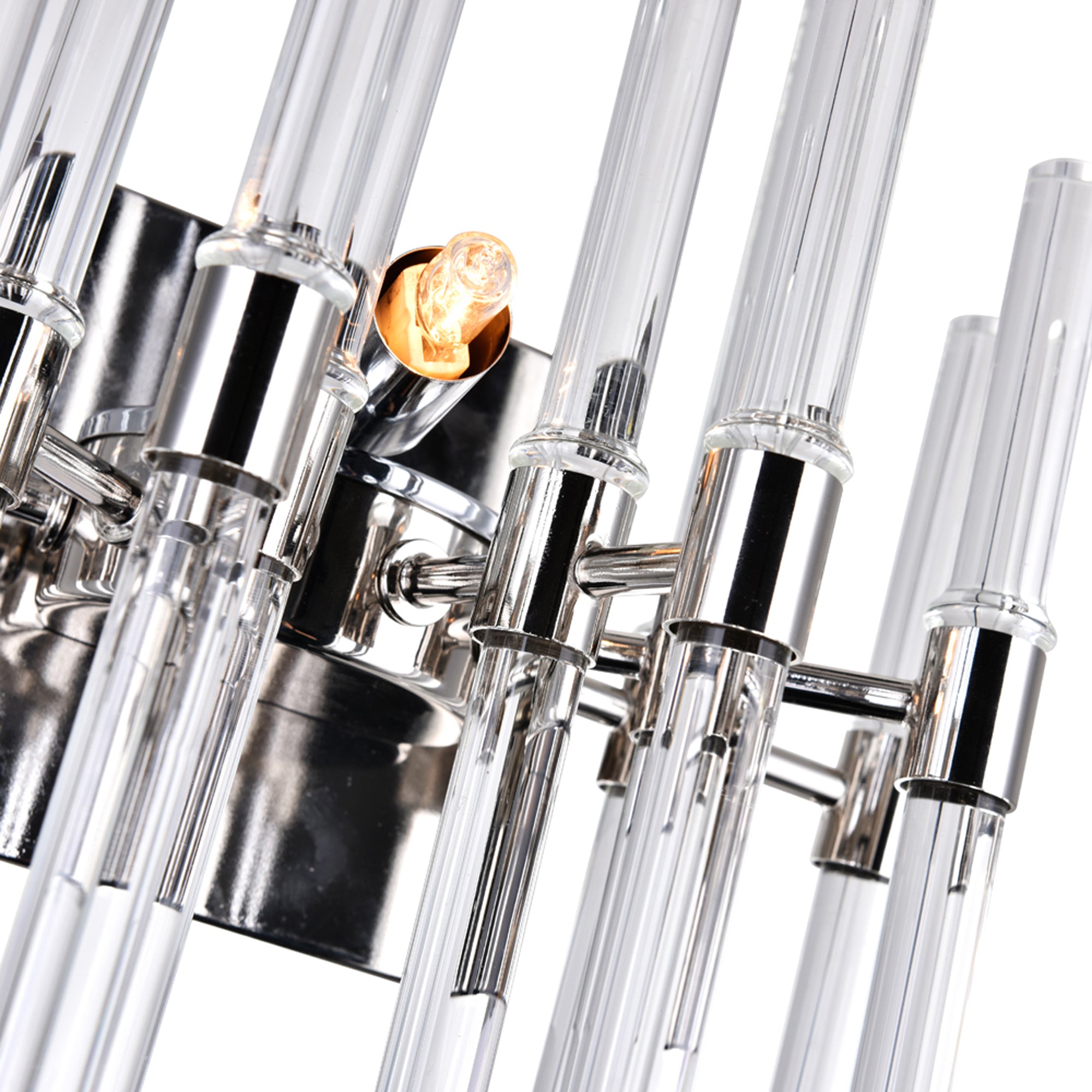 Miroir 2 Light 18in Polished Nickel Wall Light