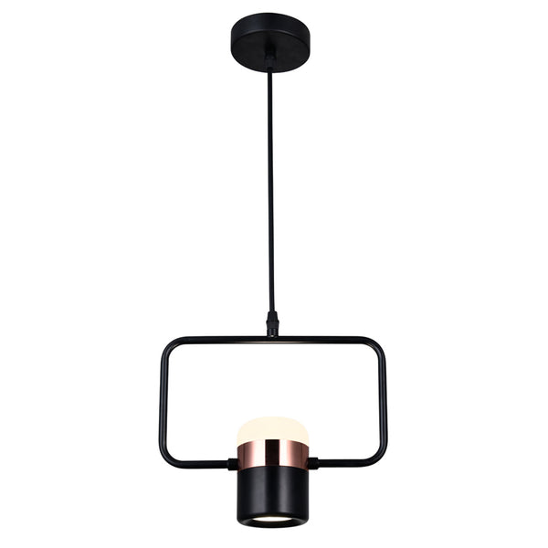 Moxie LED Down Mini Pendant With Black Finish