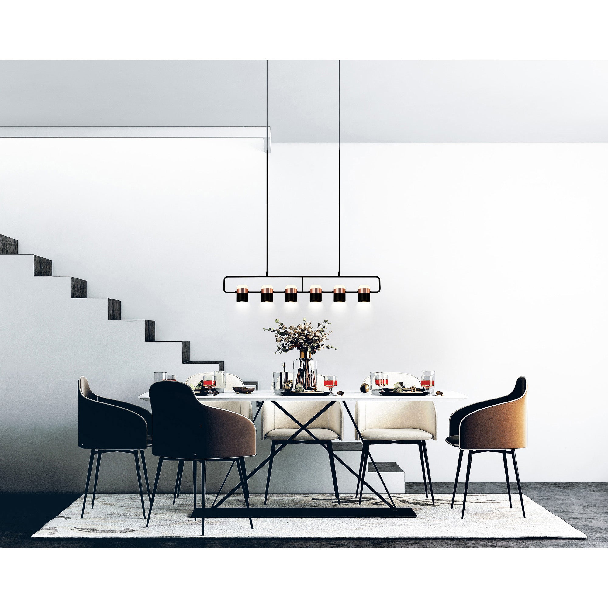 Moxie LED Pool Table Light With Black Finish