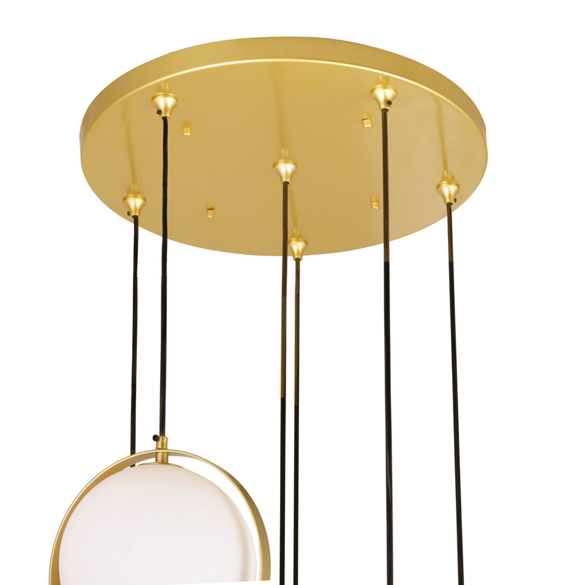 Da Vinci 6 Light 24in Brass Multi Light Pendant