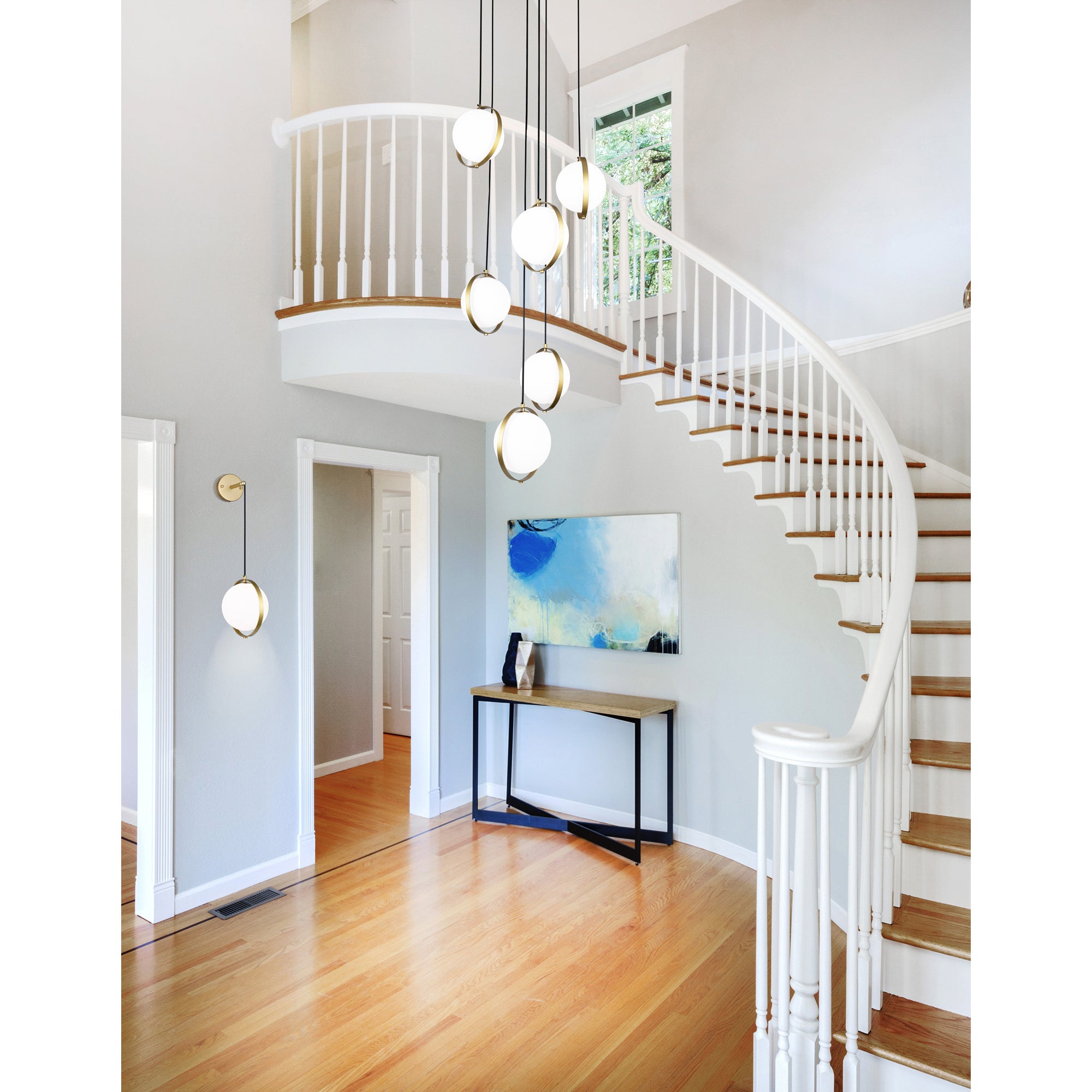 Da Vinci 6 Light 24in Brass Multi Light Pendant