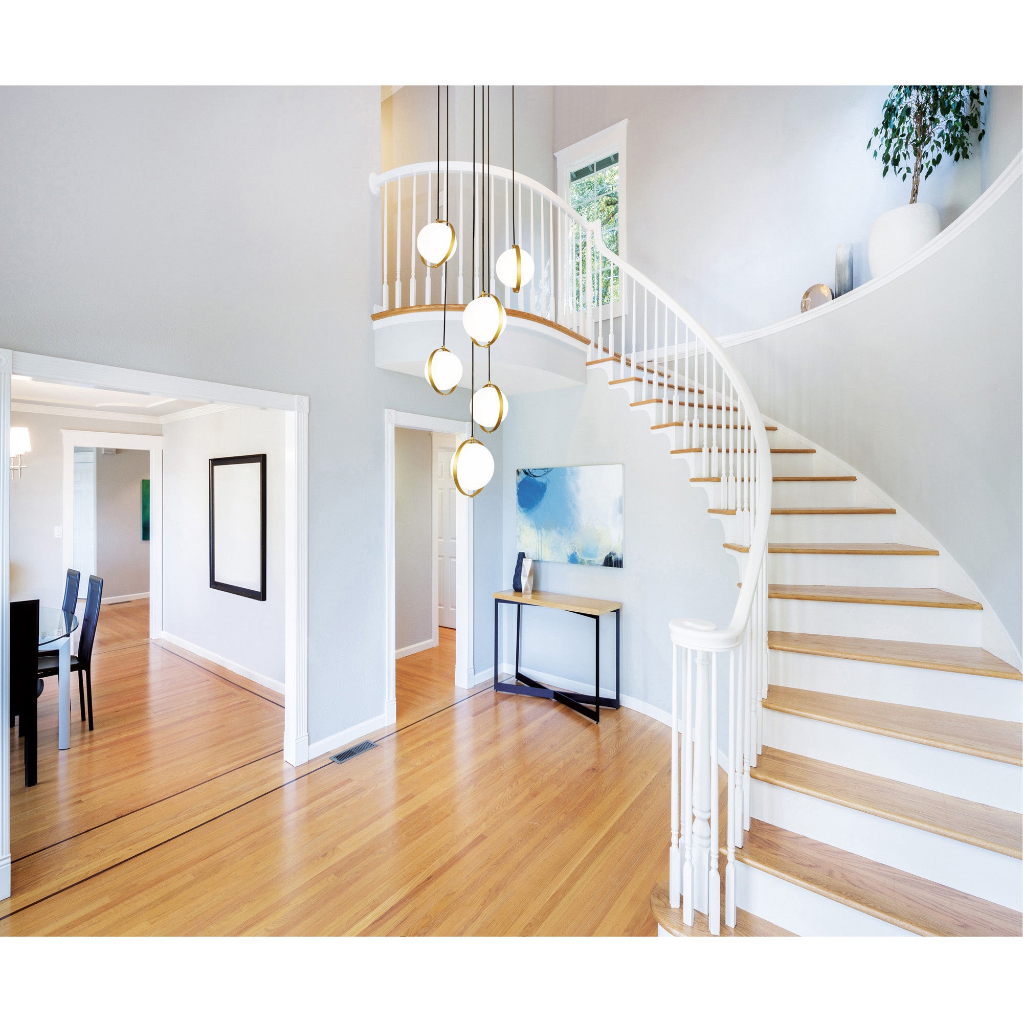 Da Vinci 6 Light 24in Brass Multi Light Pendant