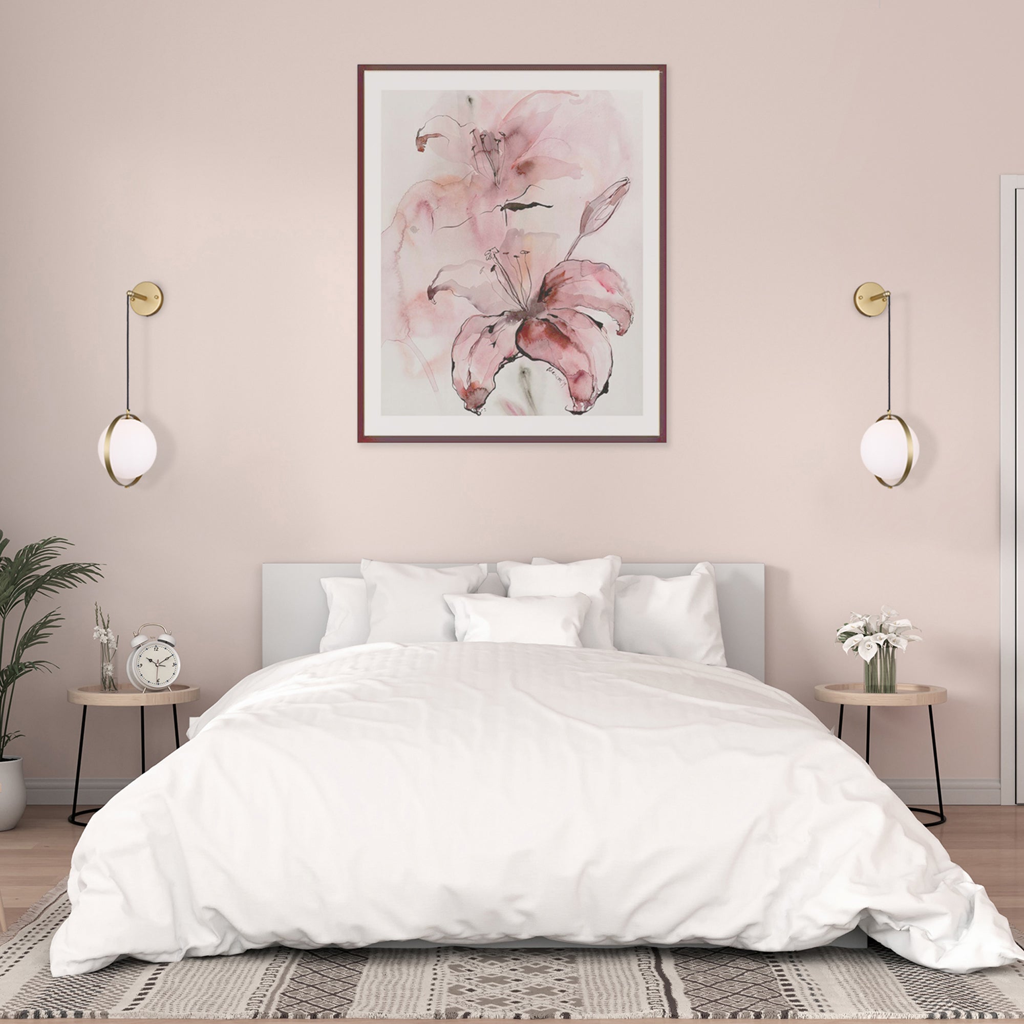 Da Vinci 1 Light 9in Brass Wall Light