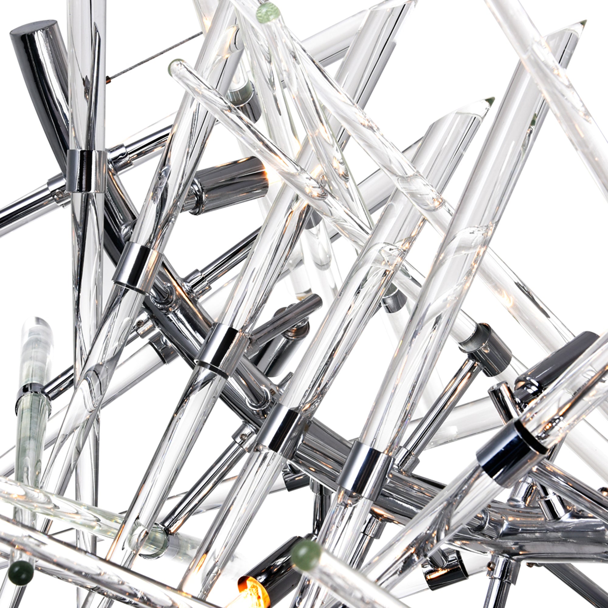 Icicle 10 Light 39in Chrome Chandelier