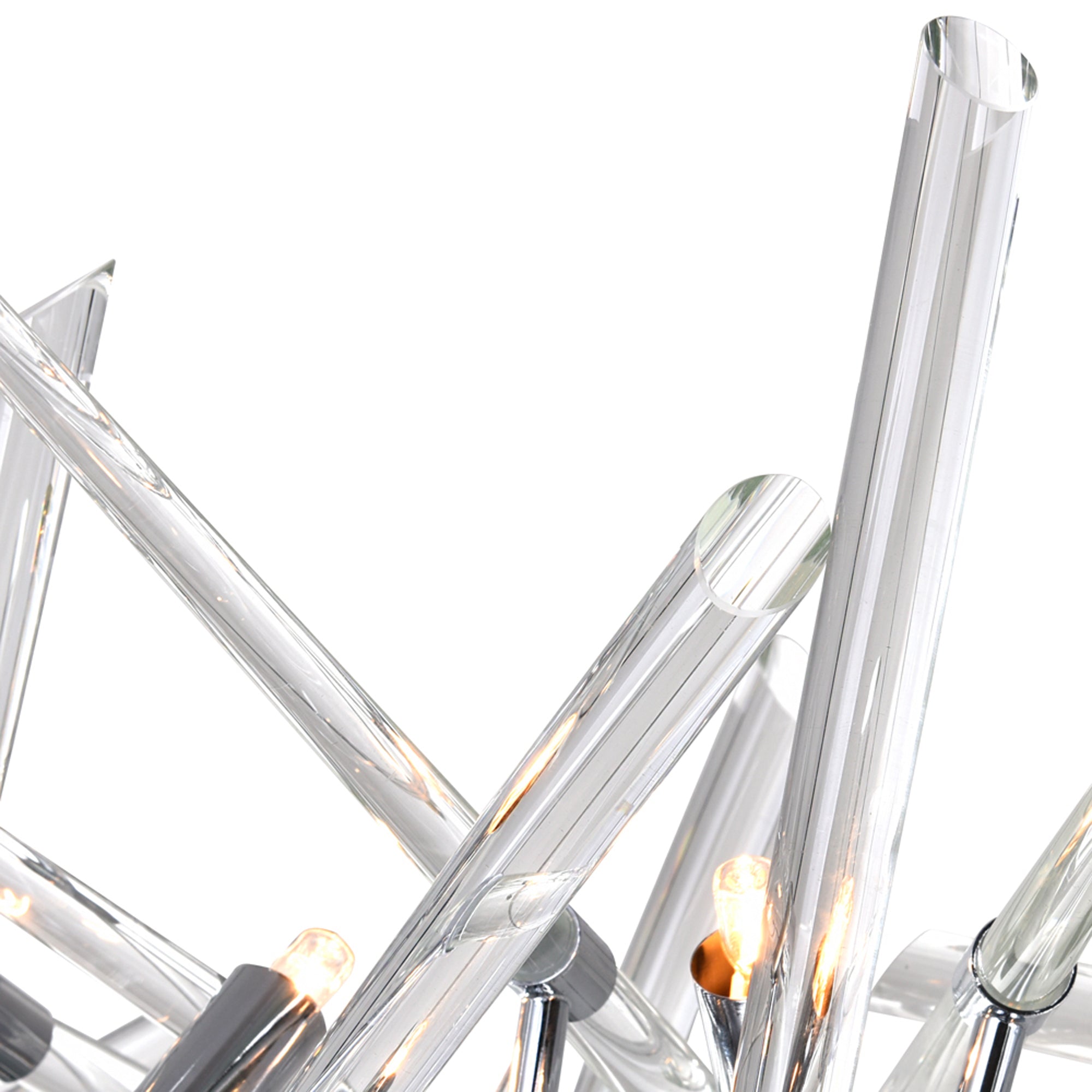 Icicle 10 Light 39in Chrome Chandelier