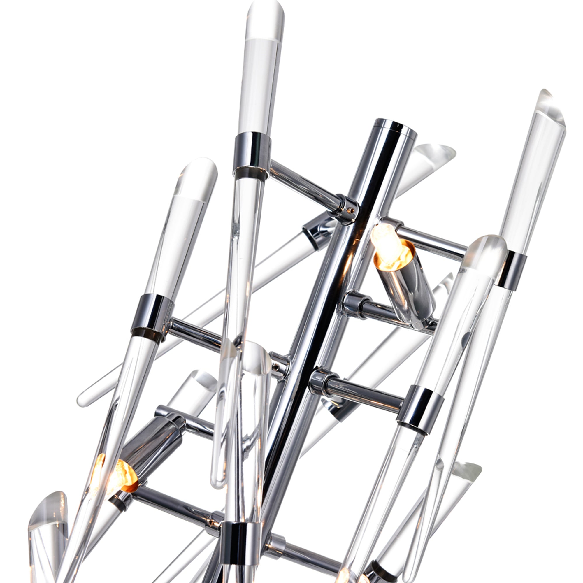 Icicle 3 Light 25in Chrome Table Lamp