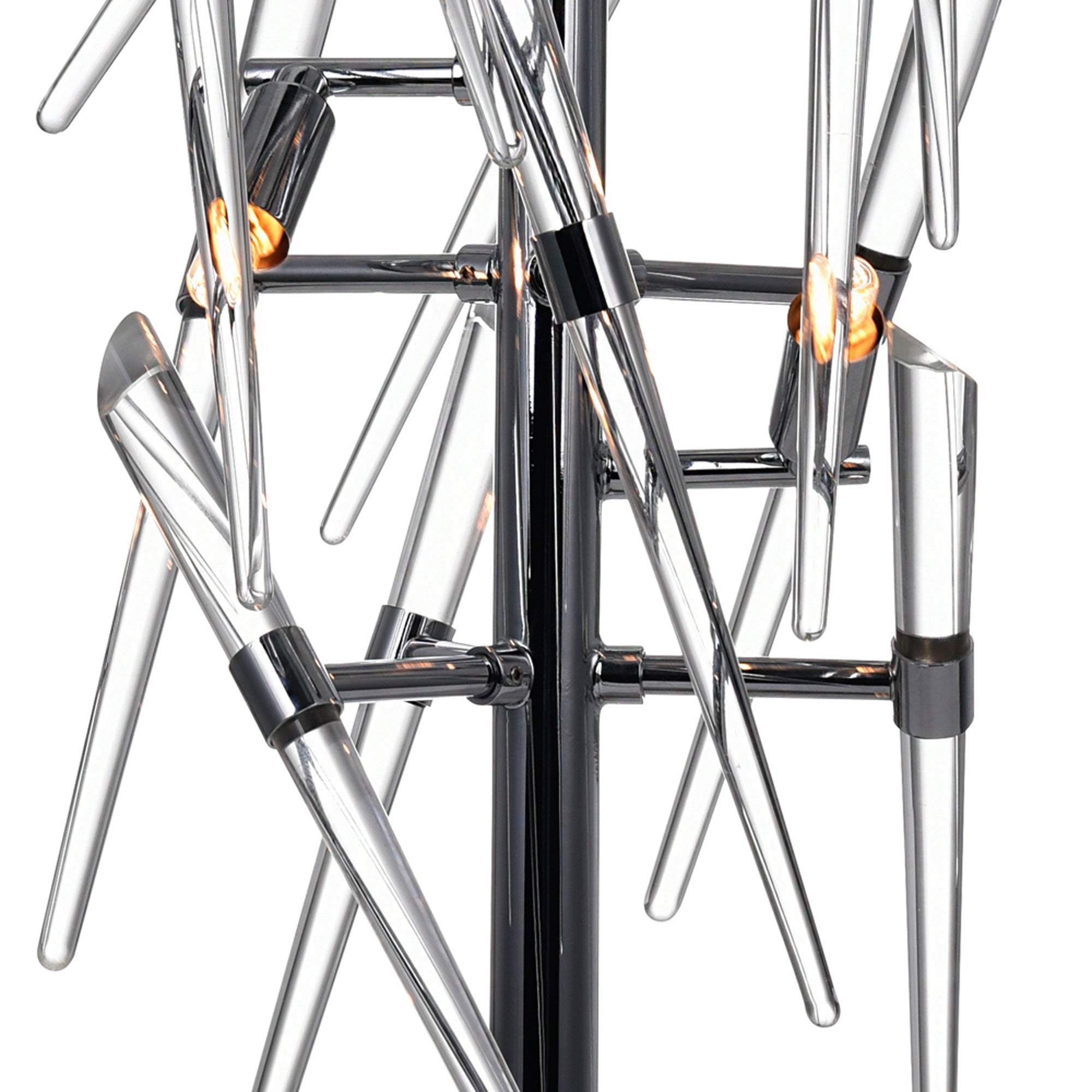 Icicle 3 Light 25in Chrome Table Lamp