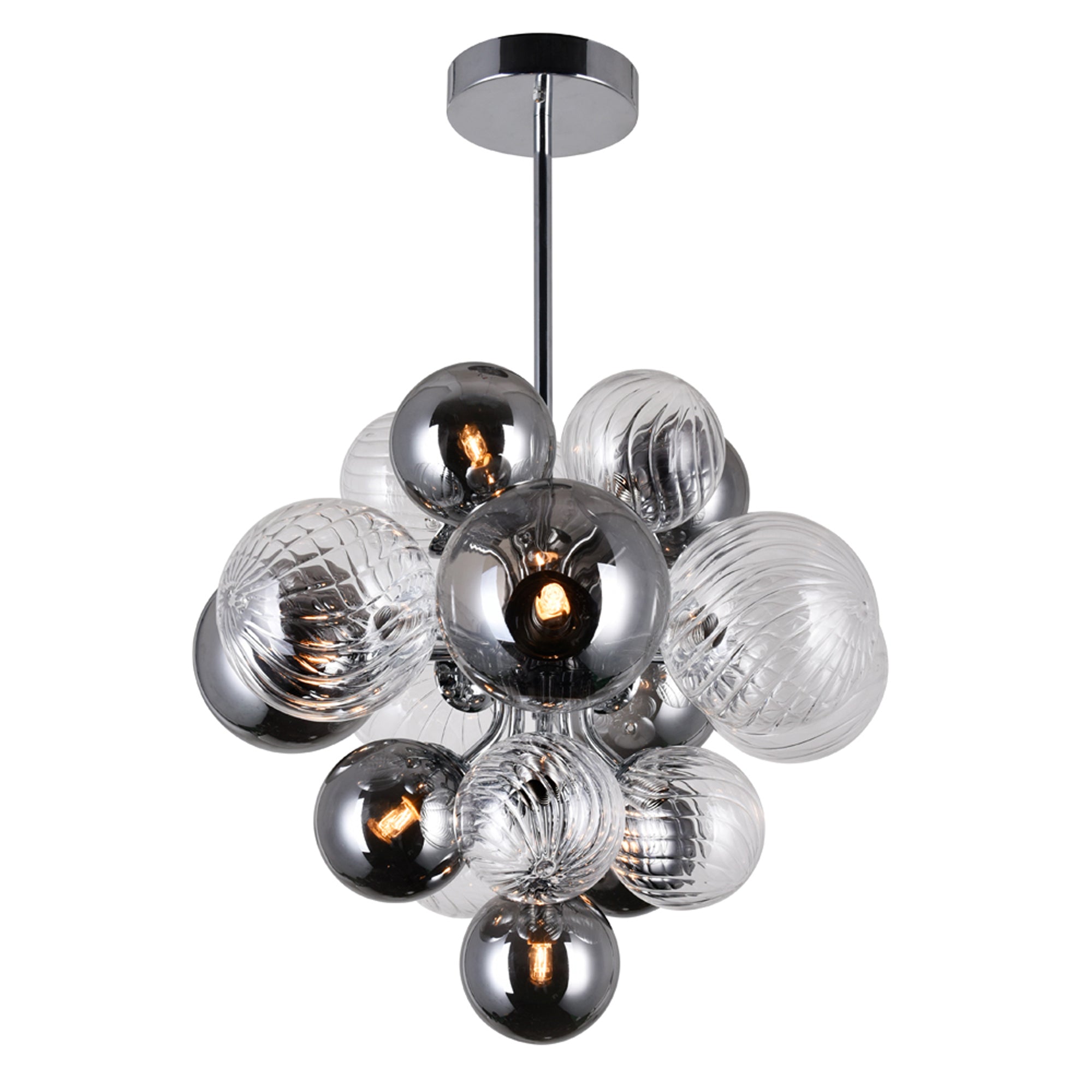 Pallocino 8 Light 16in Chrome Chandelier