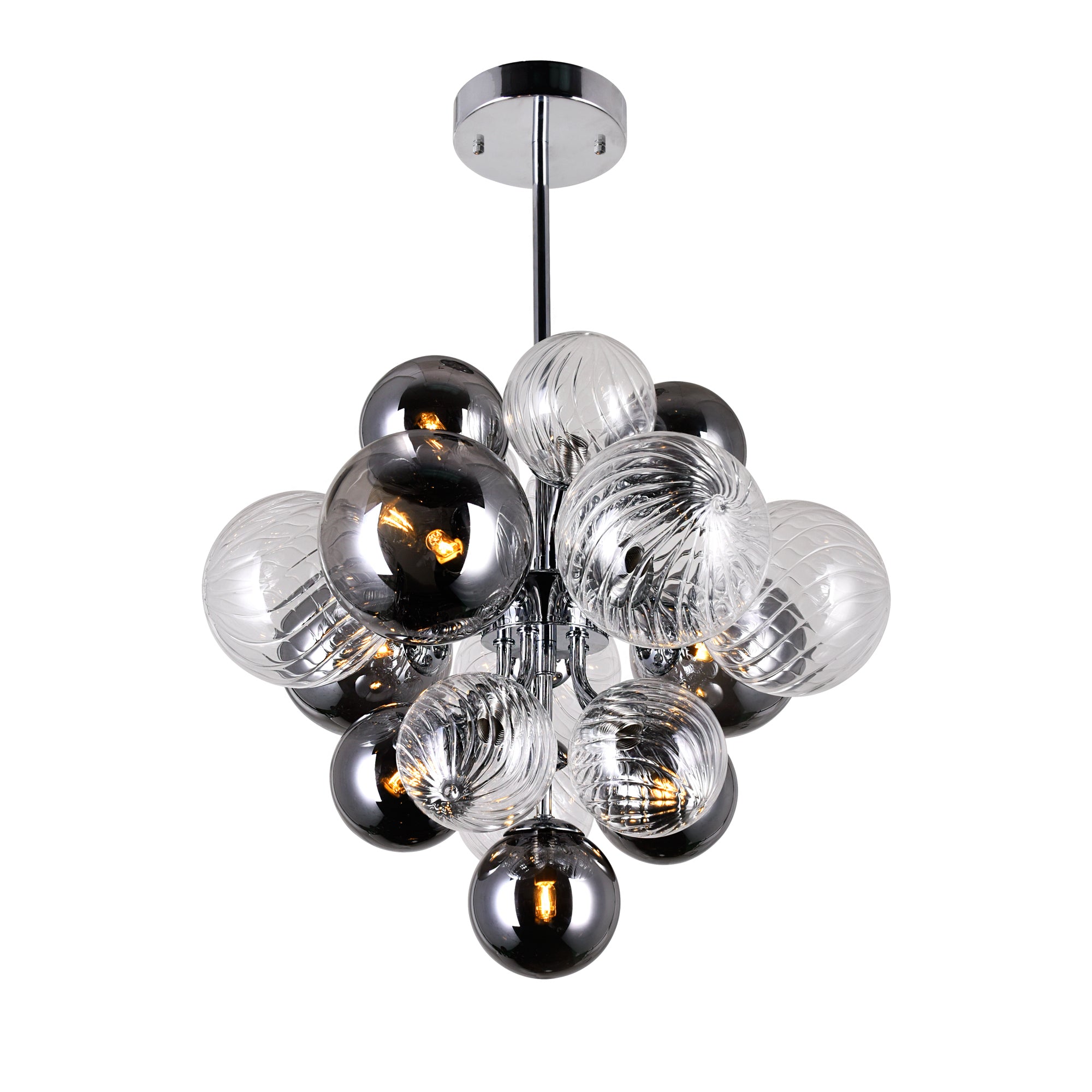Pallocino 8 Light 16in Chrome Chandelier