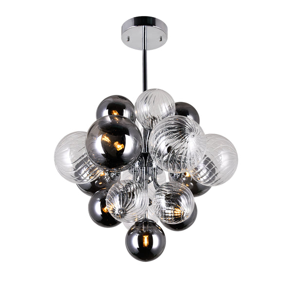 Pallocino 8 Light 16in Chrome Chandelier