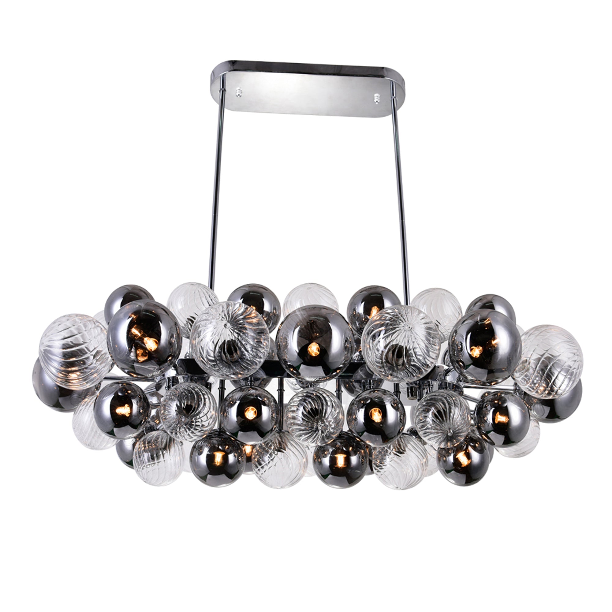 Pallocino 27 Light 39in Chrome Chandelier