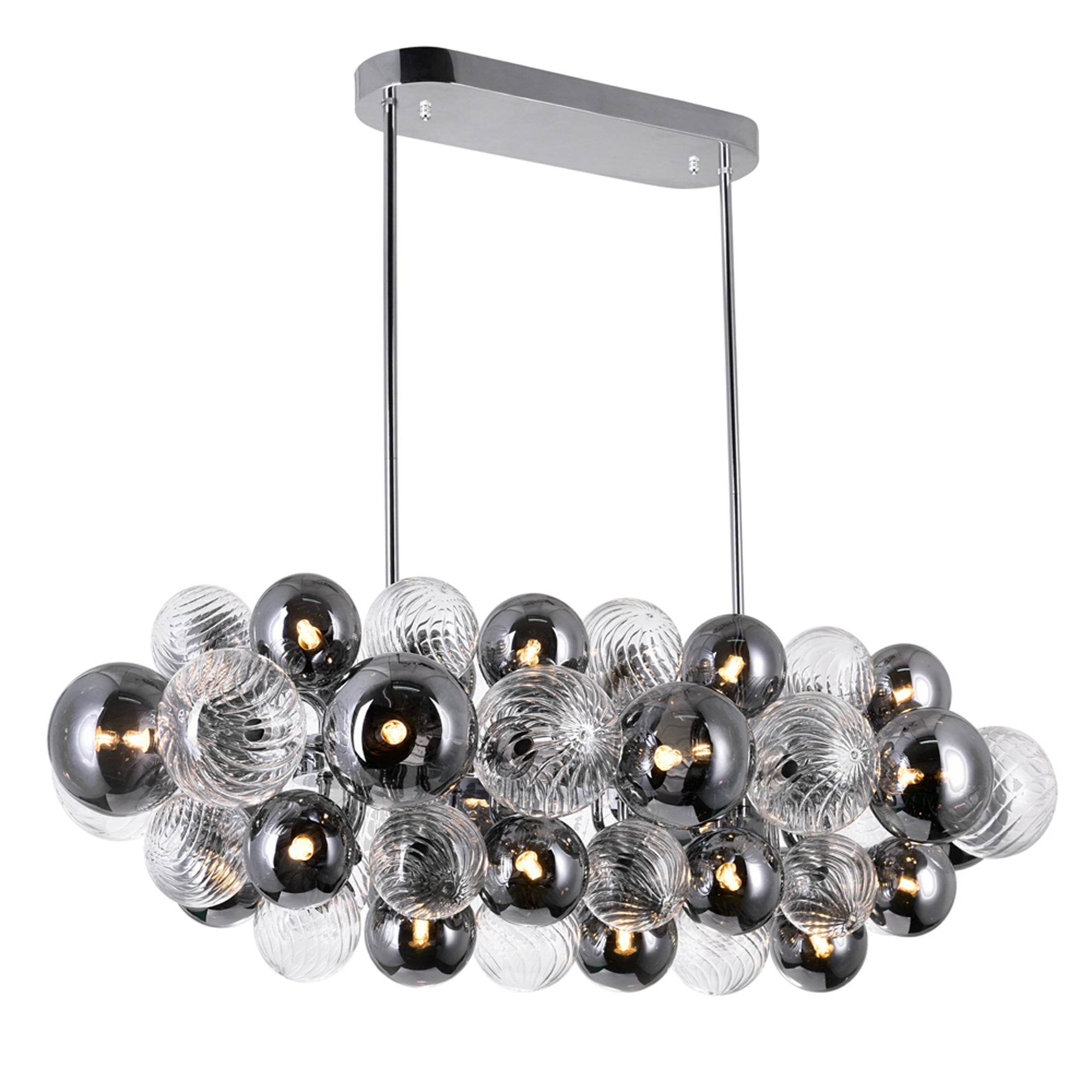 Pallocino 27 Light 39in Chrome Chandelier