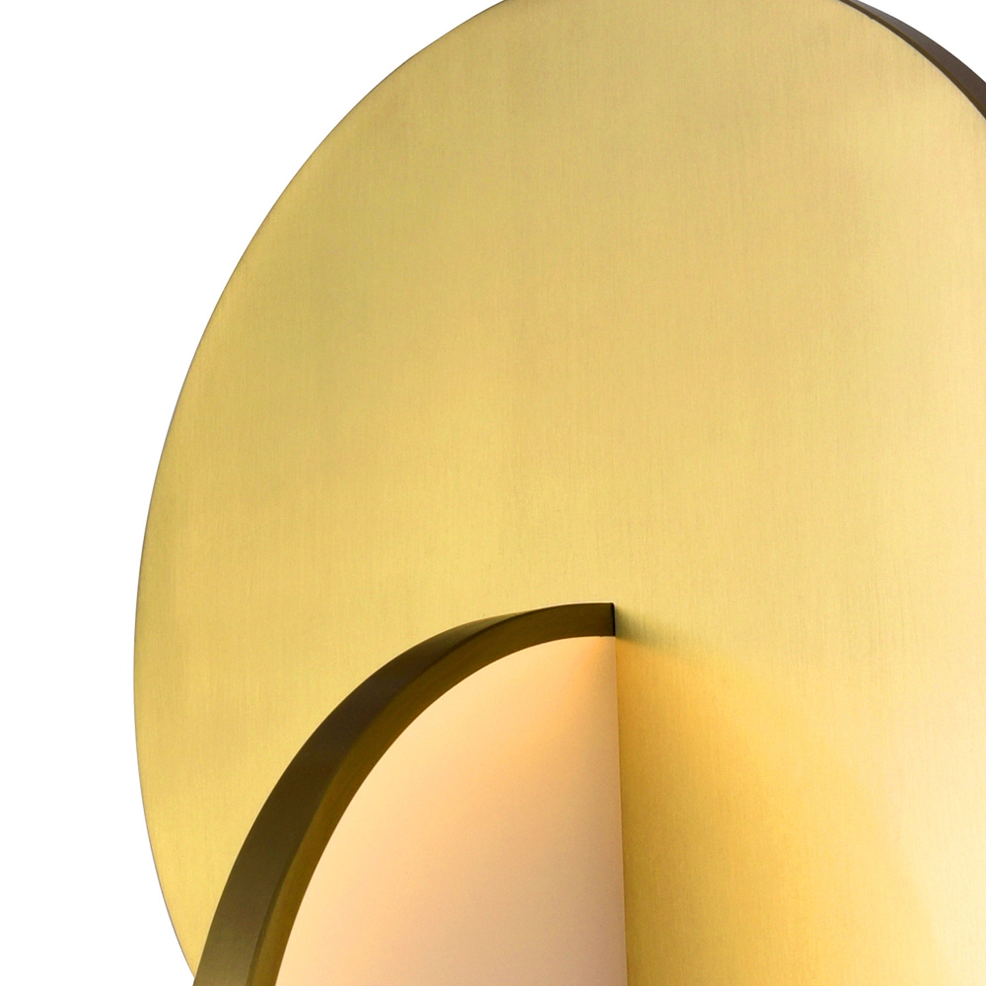 Tranche Integrated LED 18in Brushed Brass Pendant