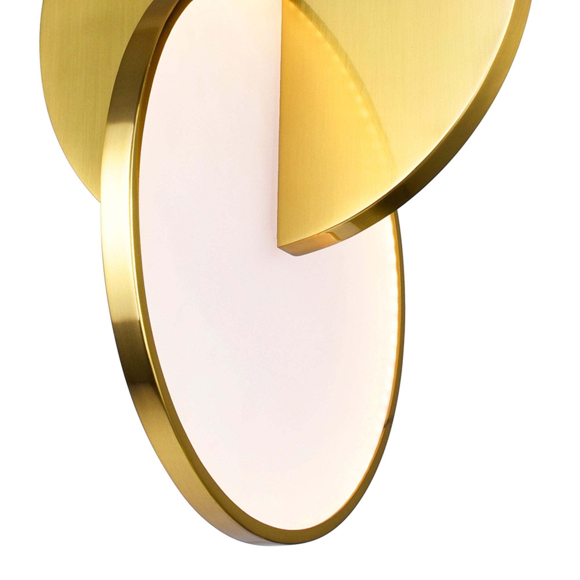 Tranche Integrated LED 18in Brushed Brass Pendant