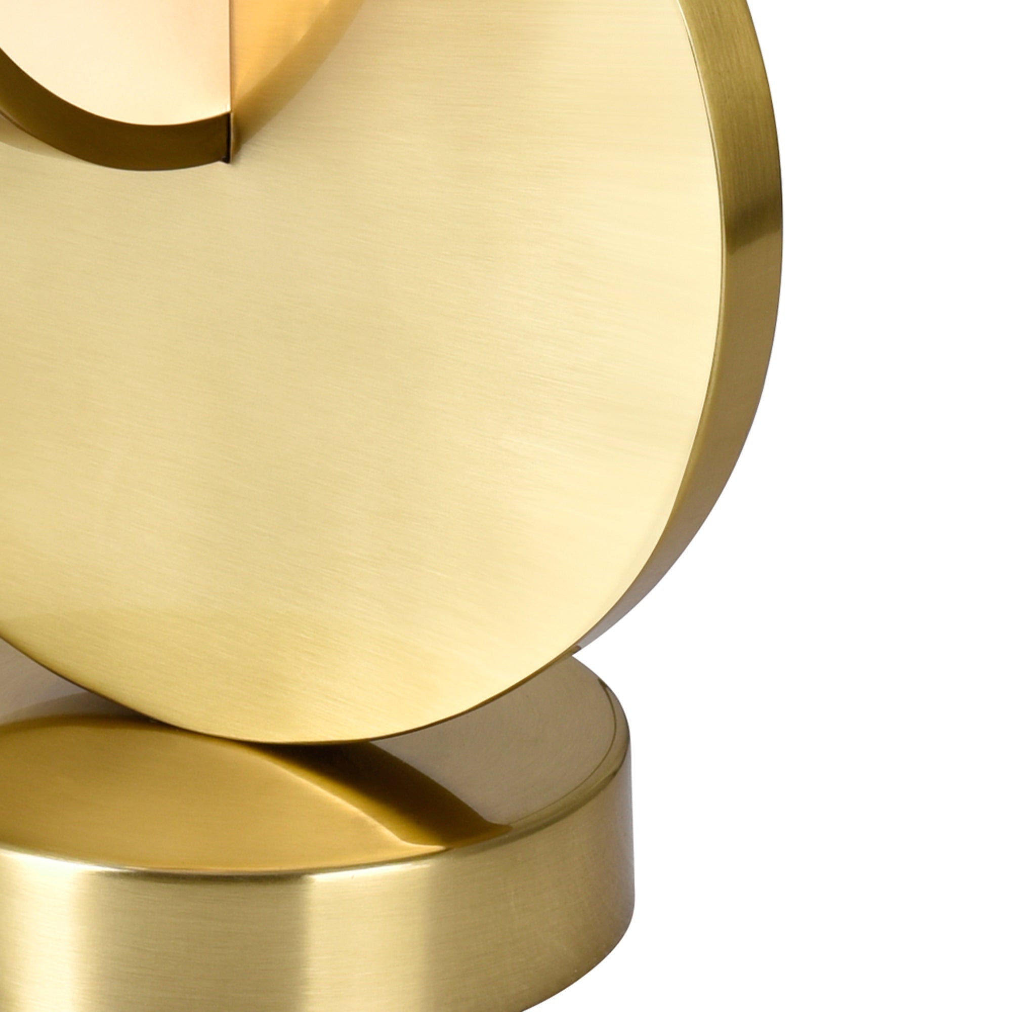 Tranche Integrated LED Brushed Brass Table Lamp