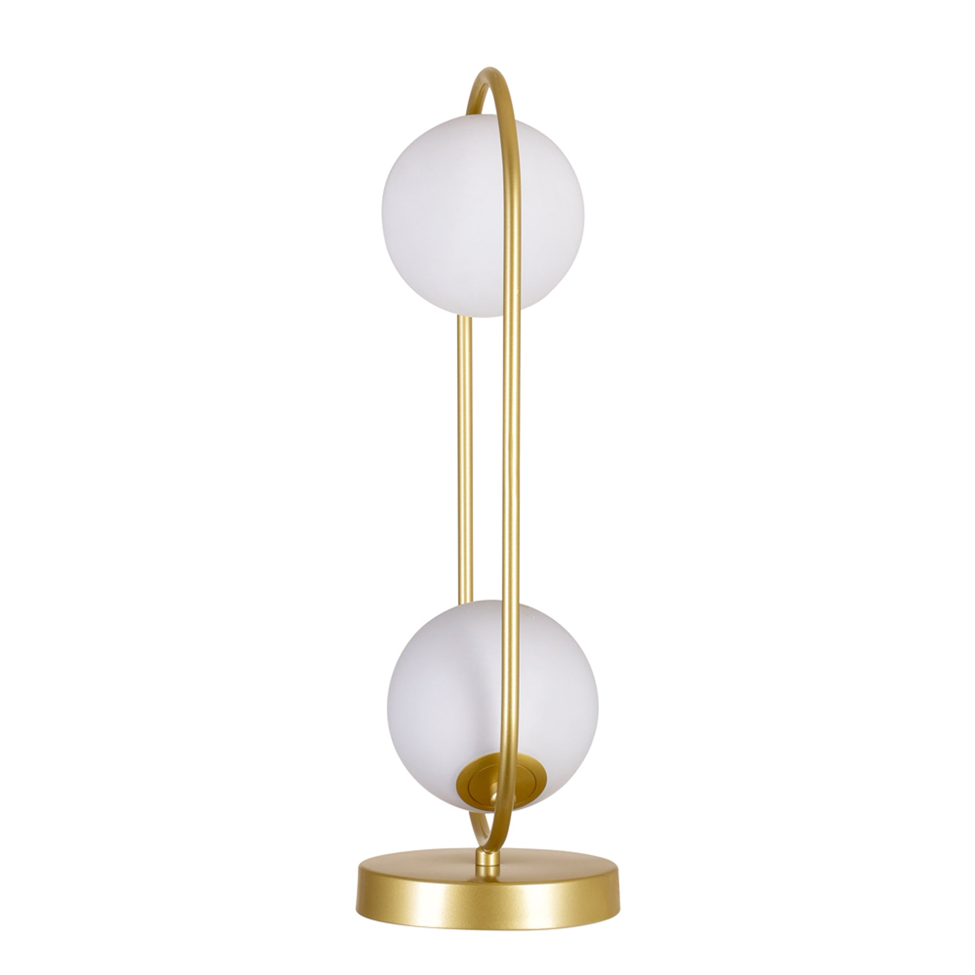 Celeste 2 Light Medallion Gold Lamp