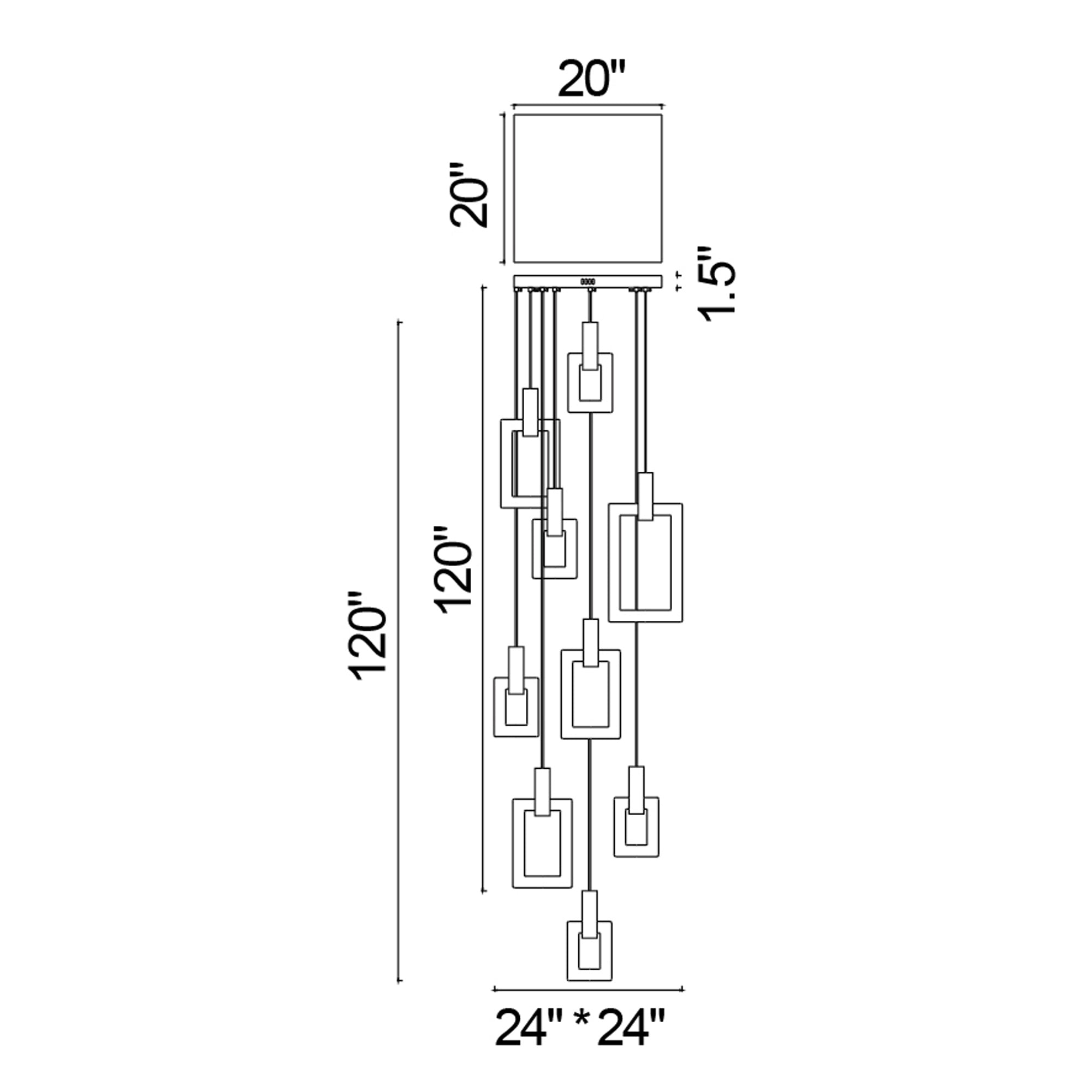 Anello LED Pendant With White Oak Finish