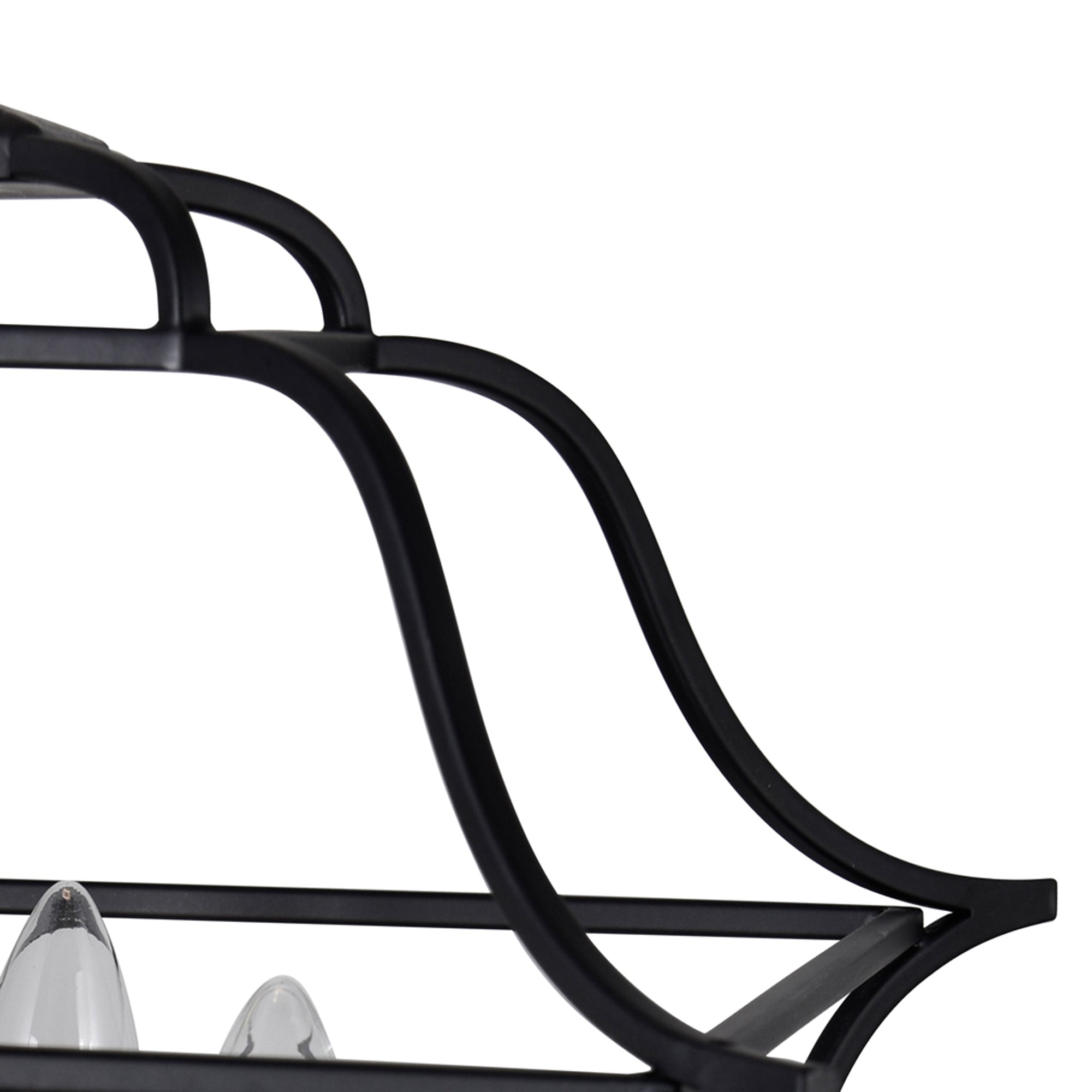 Tudor 3 Light 12in Satin Gold & Black Pendant