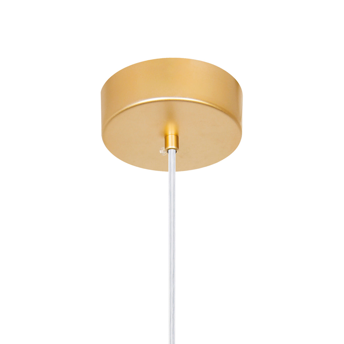 Iris 1 Light Mini Pendant With Sun Gold Finish