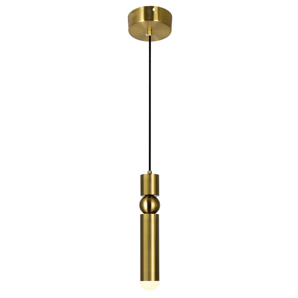 Chime LED Mini Pendant With Brass Finish