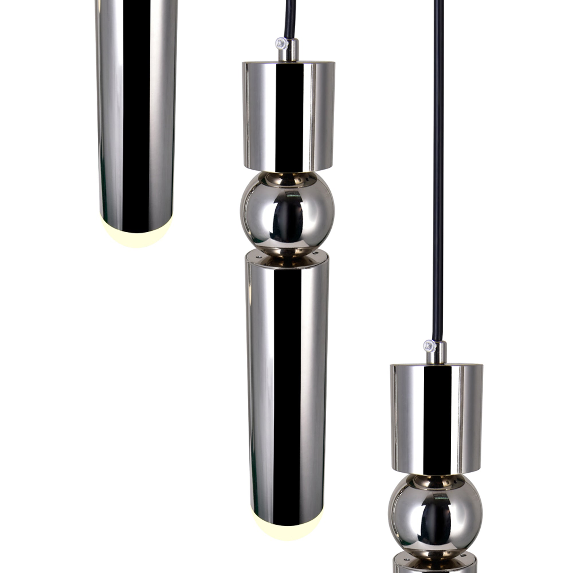 Chime LED Pendant With Polished Nickel Finish