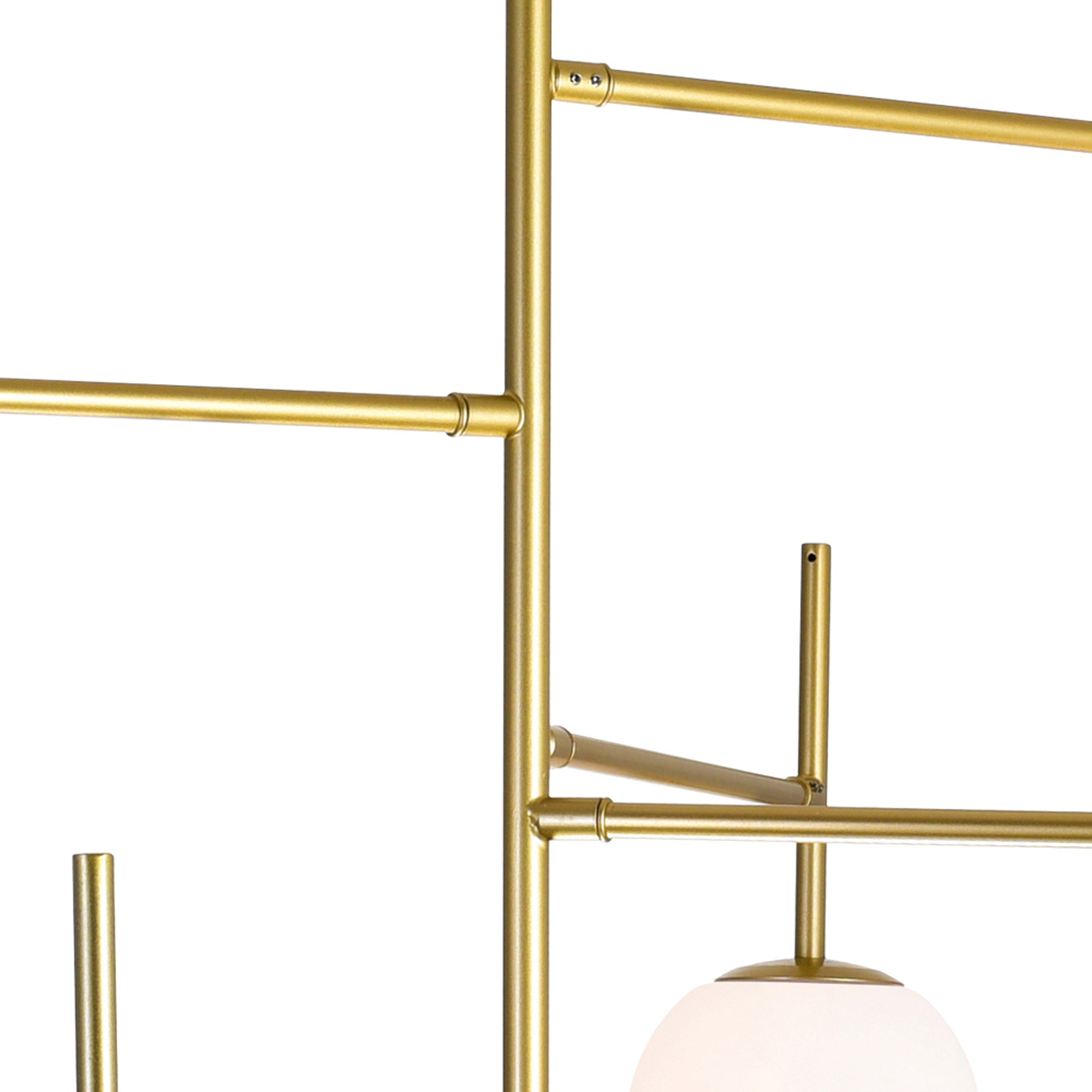 Tourch 7 Light 36in Medallion Gold Chandelier