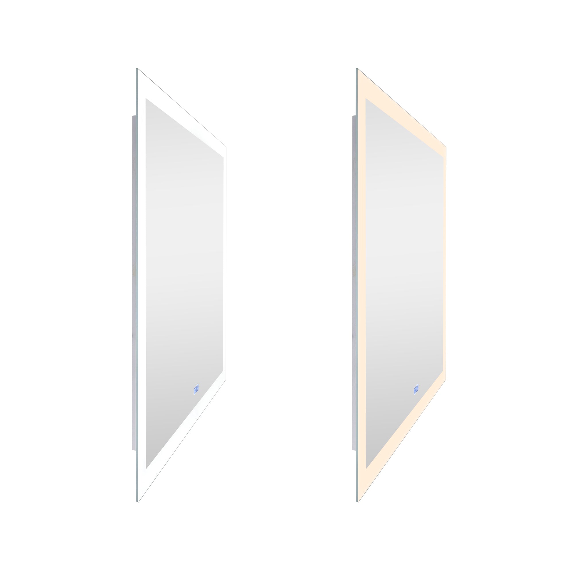 Abigail Square 36x36in Matte White Integrated LED Mirror