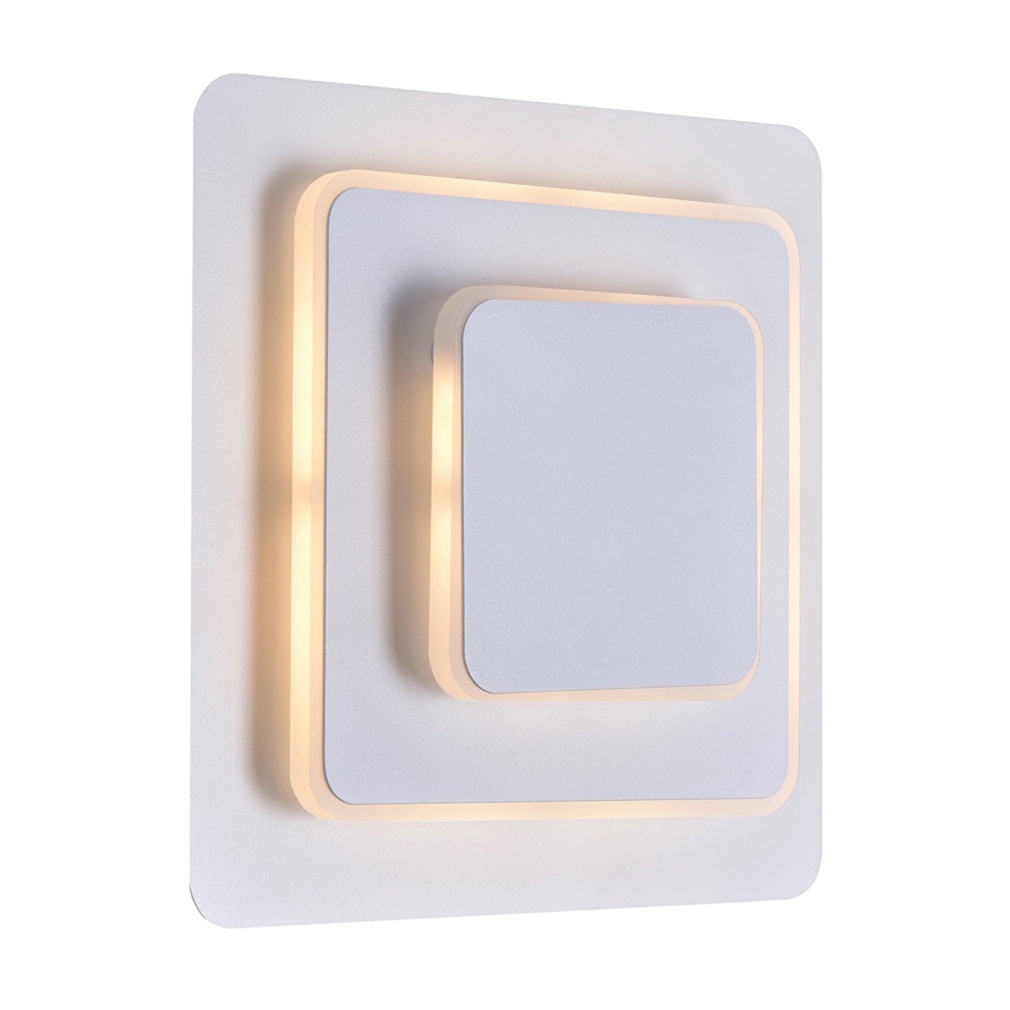 Private I Integrated LED Square Matte White Wall Sconce