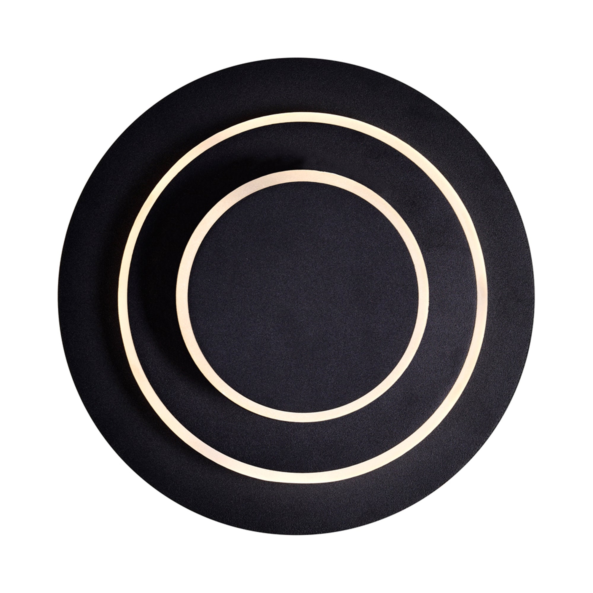 Private I Integrated LED Round Matte Black Wall Sconce