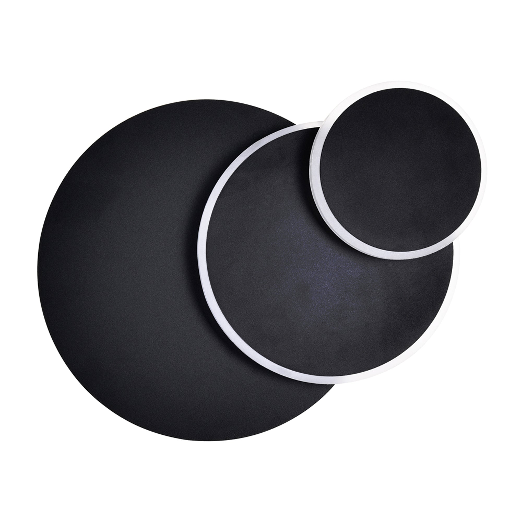 Private I Integrated LED Round Matte Black Wall Sconce