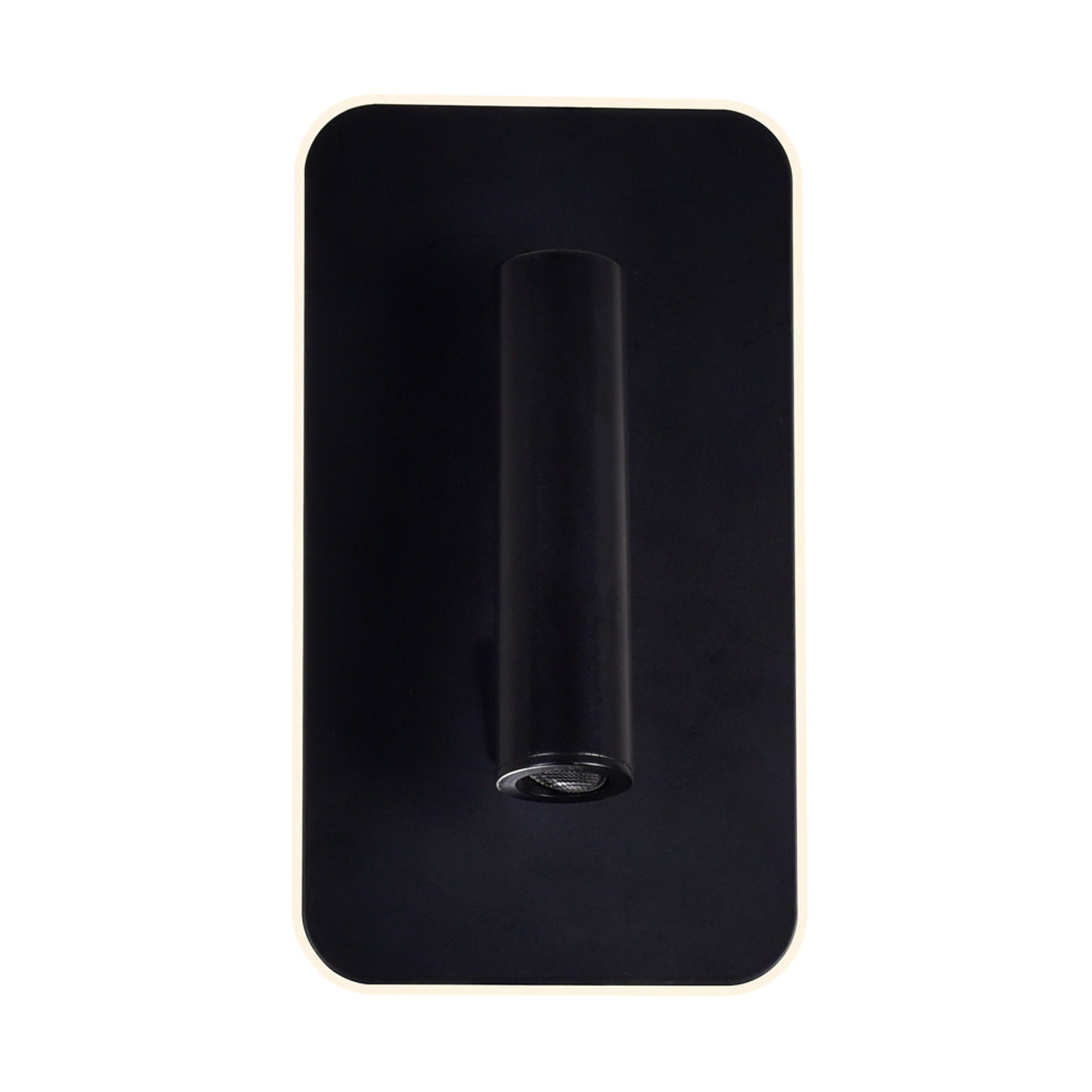 Private I Integrated LED Adjustable Rectangular Matte Black Wall Sconce